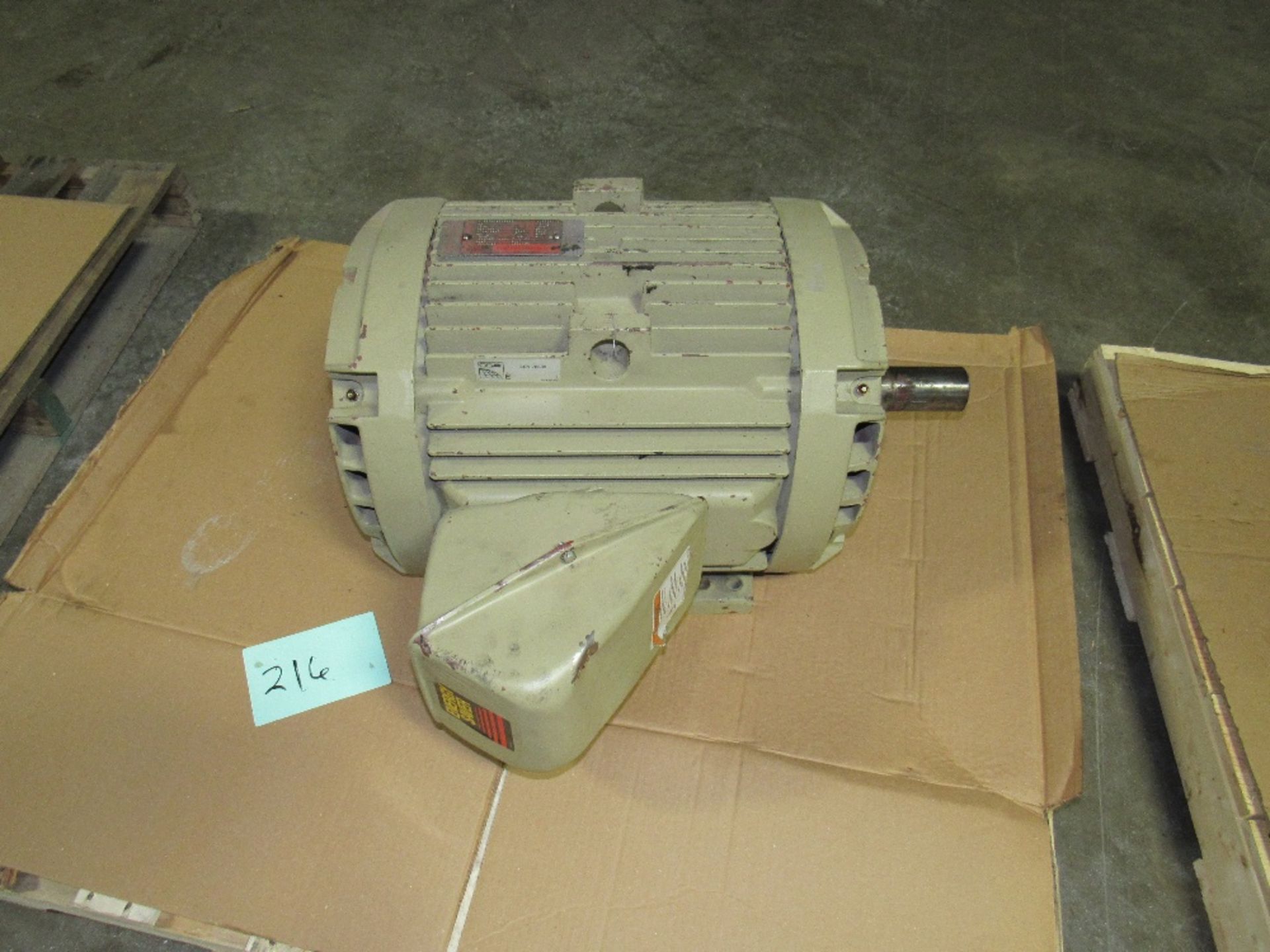 40-HP GE Energy Saver High Speed Electric Motor Model #5KS324AS205D22, 230/460 Volts, 97.4/48.7