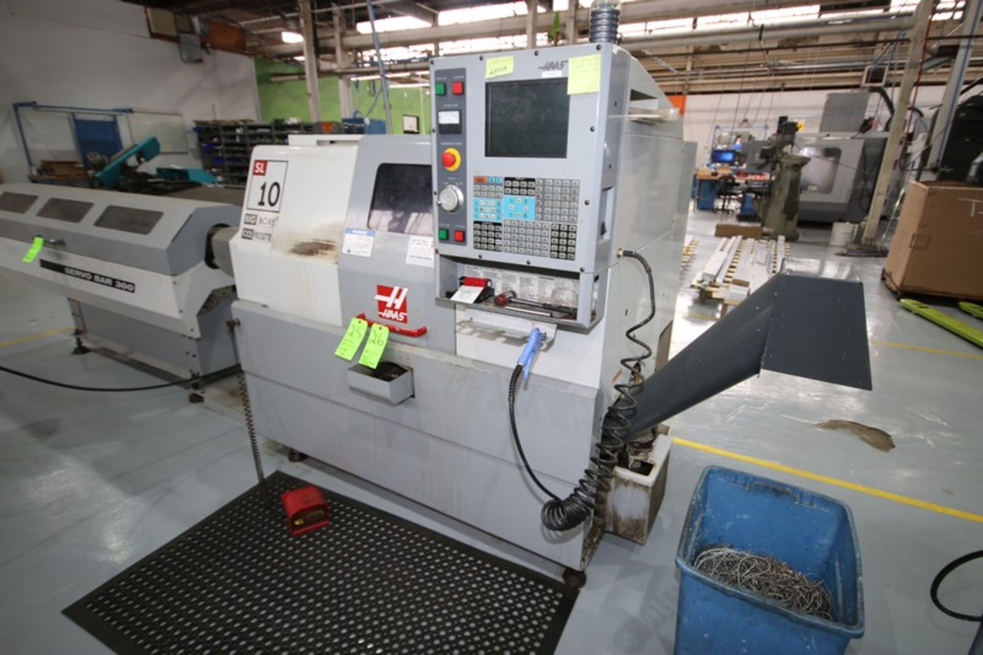 BULK BID: HAAS SL10B Big Bore Turning Center Lathe, S/N 69484, and HAAS Automatic Bar Feeder, M/N - Image 3 of 4