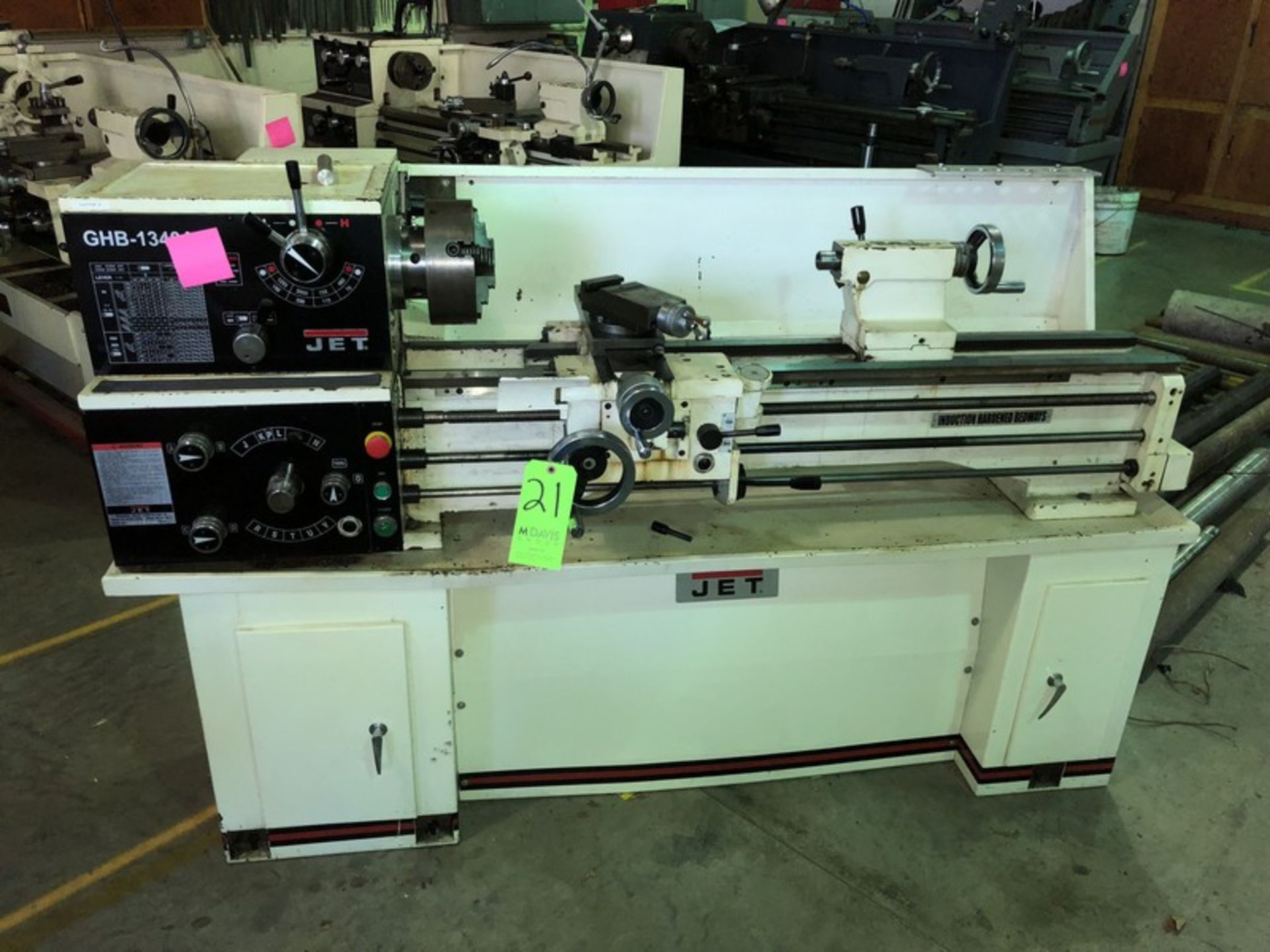 Jet Lathe, M/N GH-1440W-3, S/N 101224464, with Aprox. 55" Working Area (LOCATED IN FARMINGTON,