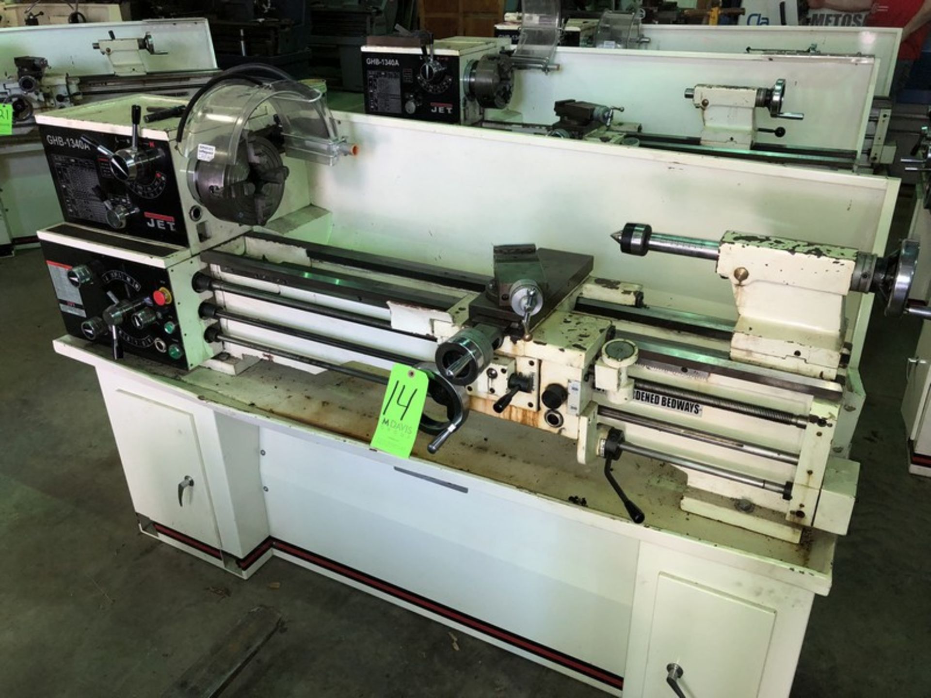 Jet Lathe, M/N GHB-1340A, S/N 10102364A, with Aprox. 55" Working Area (LOCATED IN FARMINGTON, WEST - Image 2 of 4