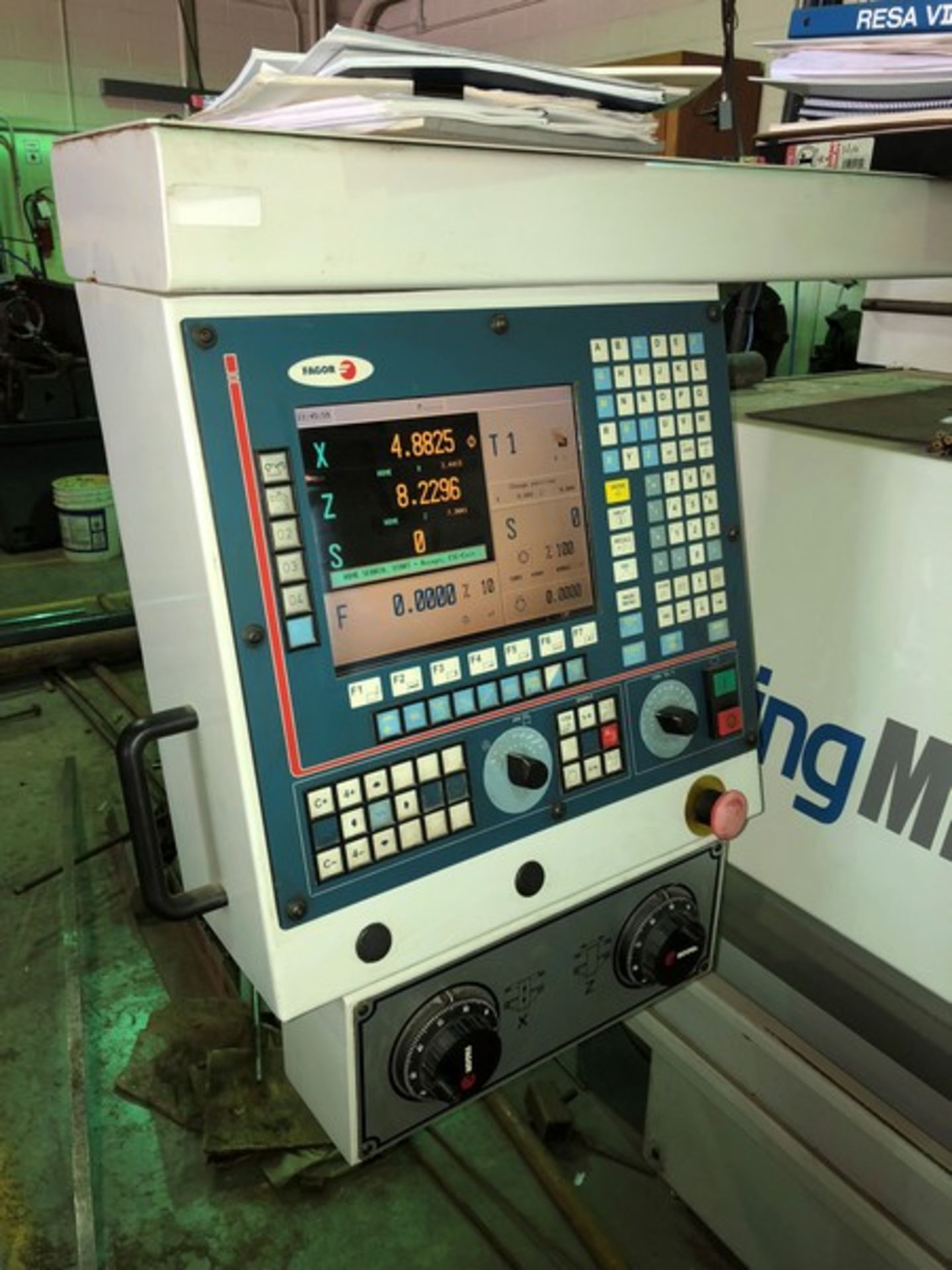 Clausing Metosa CNC Production Lathe, M/N CNC 1340, S/N 41633, Aprox. 60" L Working Area, with Fagor - Image 4 of 5