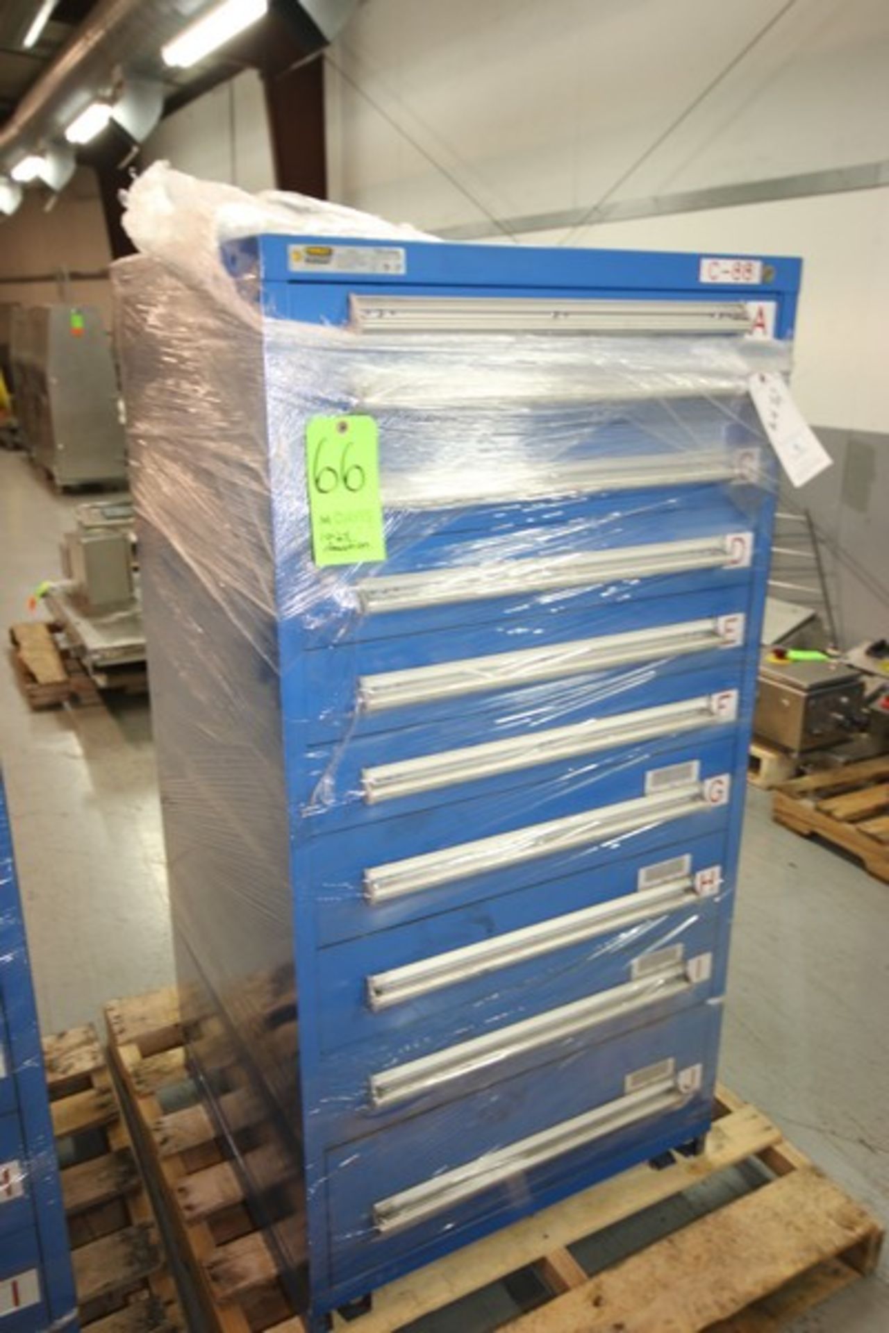 Stanley Vidmar Shop Cabinet, with 10-Slide Out Drawers (Unit-C-88) (MDG-W672) (LOCATED IN