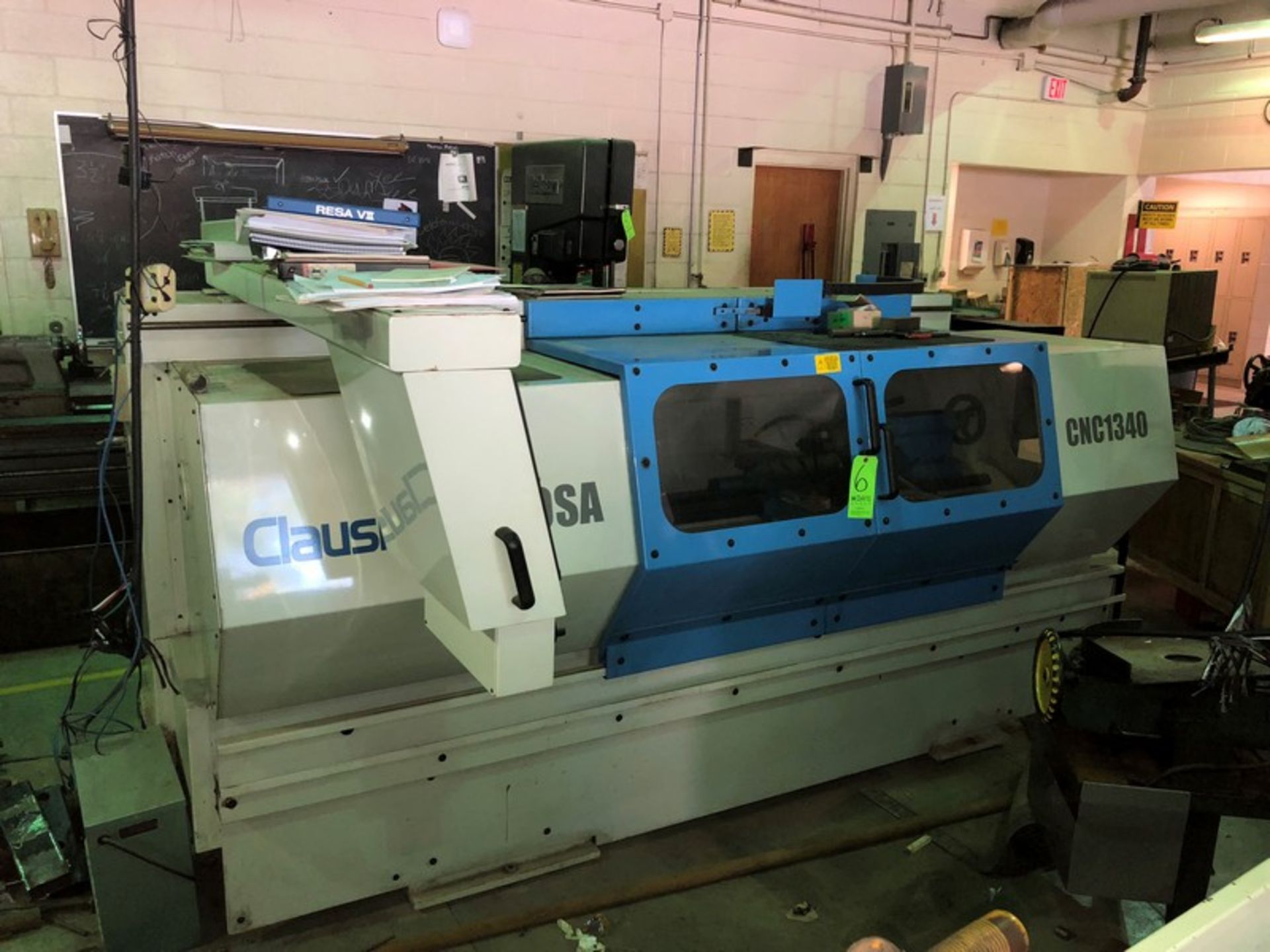 Clausing Metosa CNC Production Lathe, M/N CNC 1340, S/N 41633, Aprox. 60" L Working Area, with Fagor - Image 2 of 5