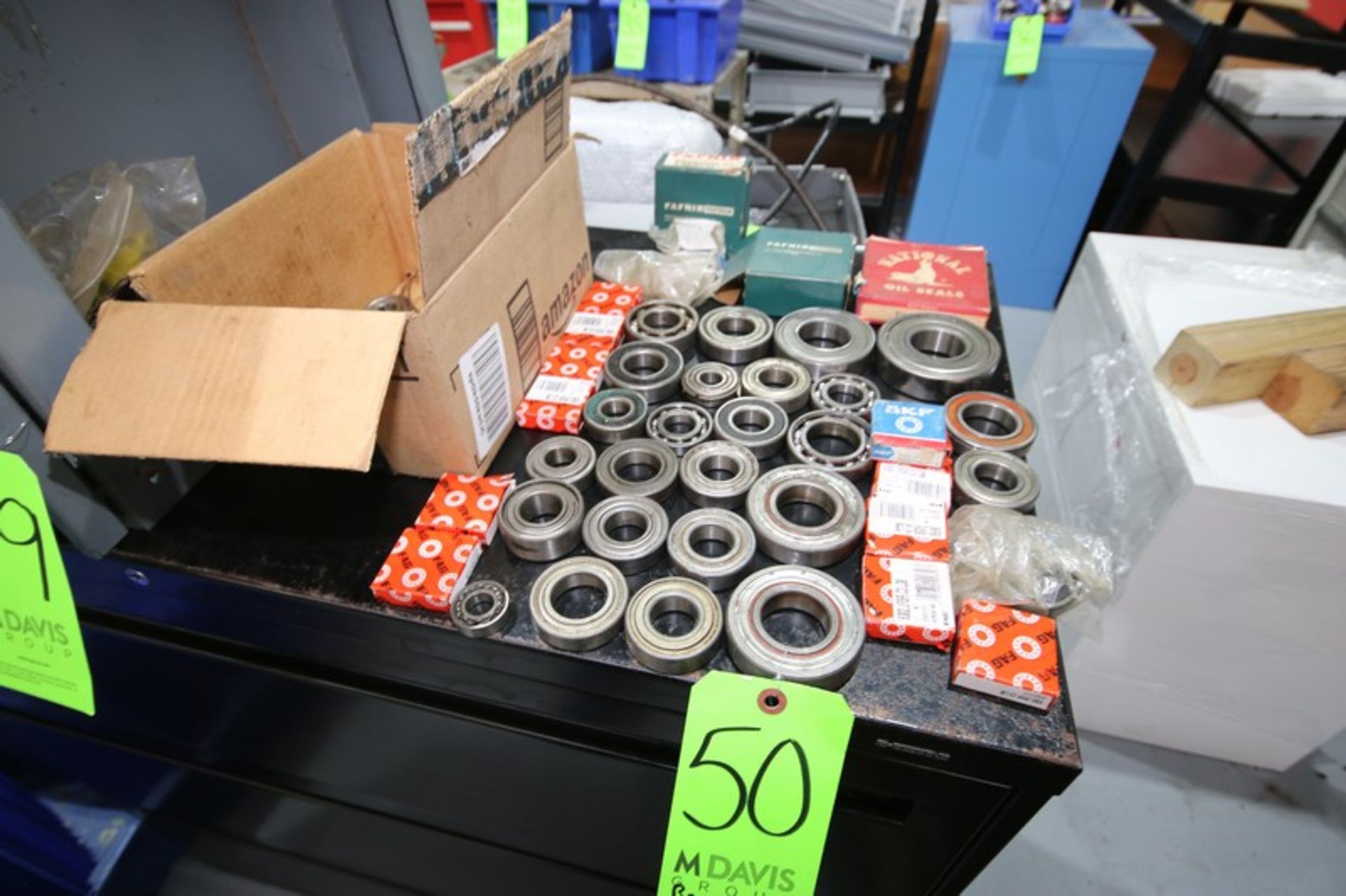 Assorted Bearings, Manf. Include SKF, FAG, National Oil Seals, Fafnir Textron and Others (LOCATED IN