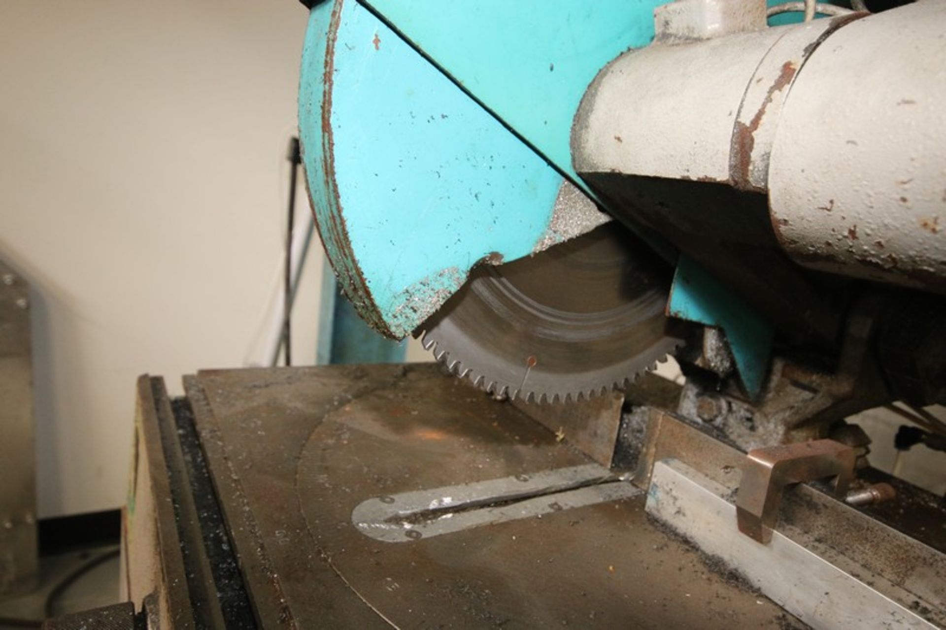 KMT Chop Saw, with Aprox. 14" Dia. Blade, 208 Volts, 3 Phase, with Guides and Cutting Table (LOCATED - Image 3 of 3