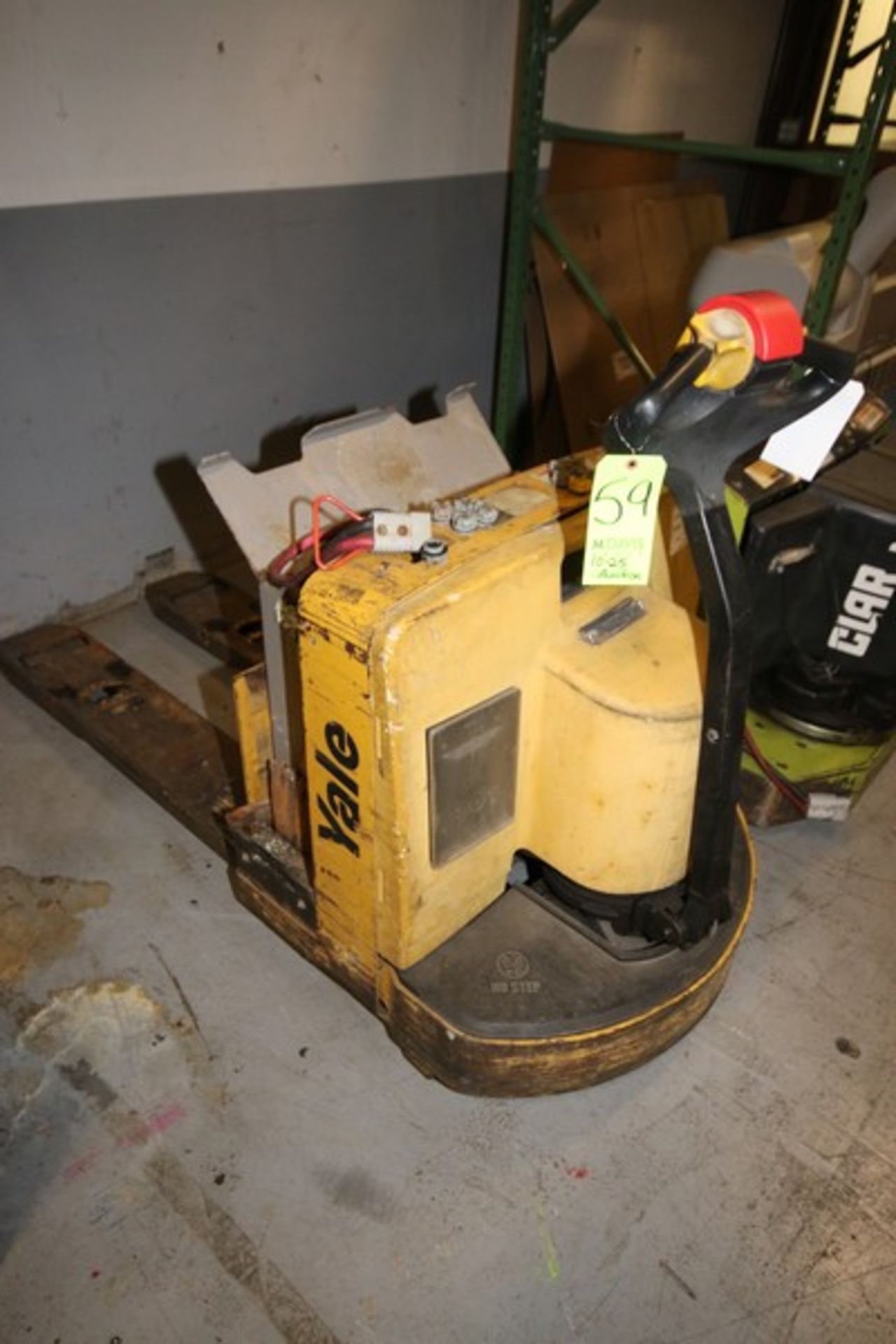 Yale 24 V 6,000 lb. Capacity Electic Pallet Jack, M/N MPW060SEN24T2748, S/N A897N01728Y, with 48"