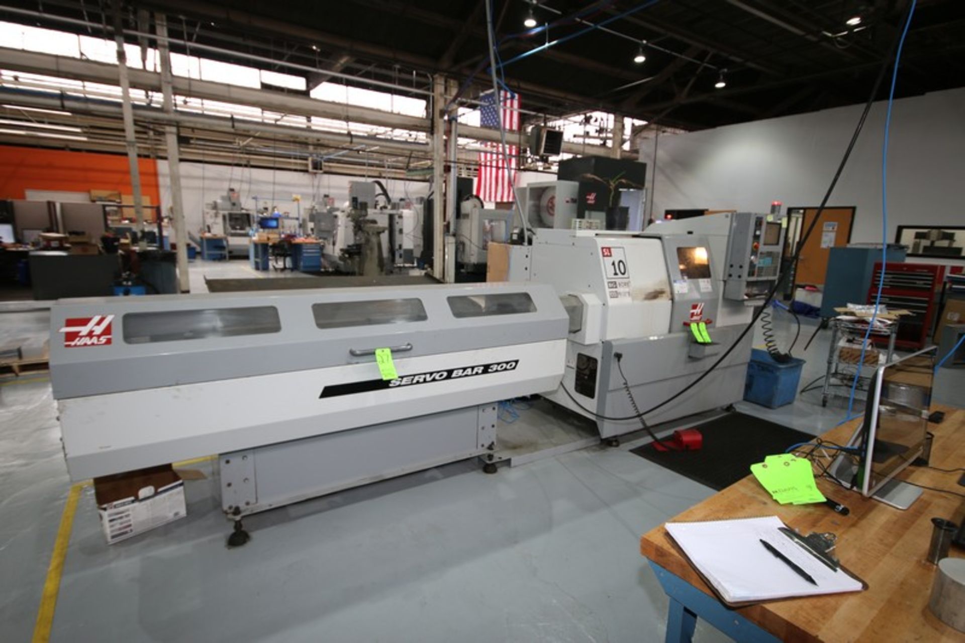 BULK BID: HAAS SL10B Big Bore Turning Center Lathe, S/N 69484, and HAAS Automatic Bar Feeder, M/N - Image 2 of 4