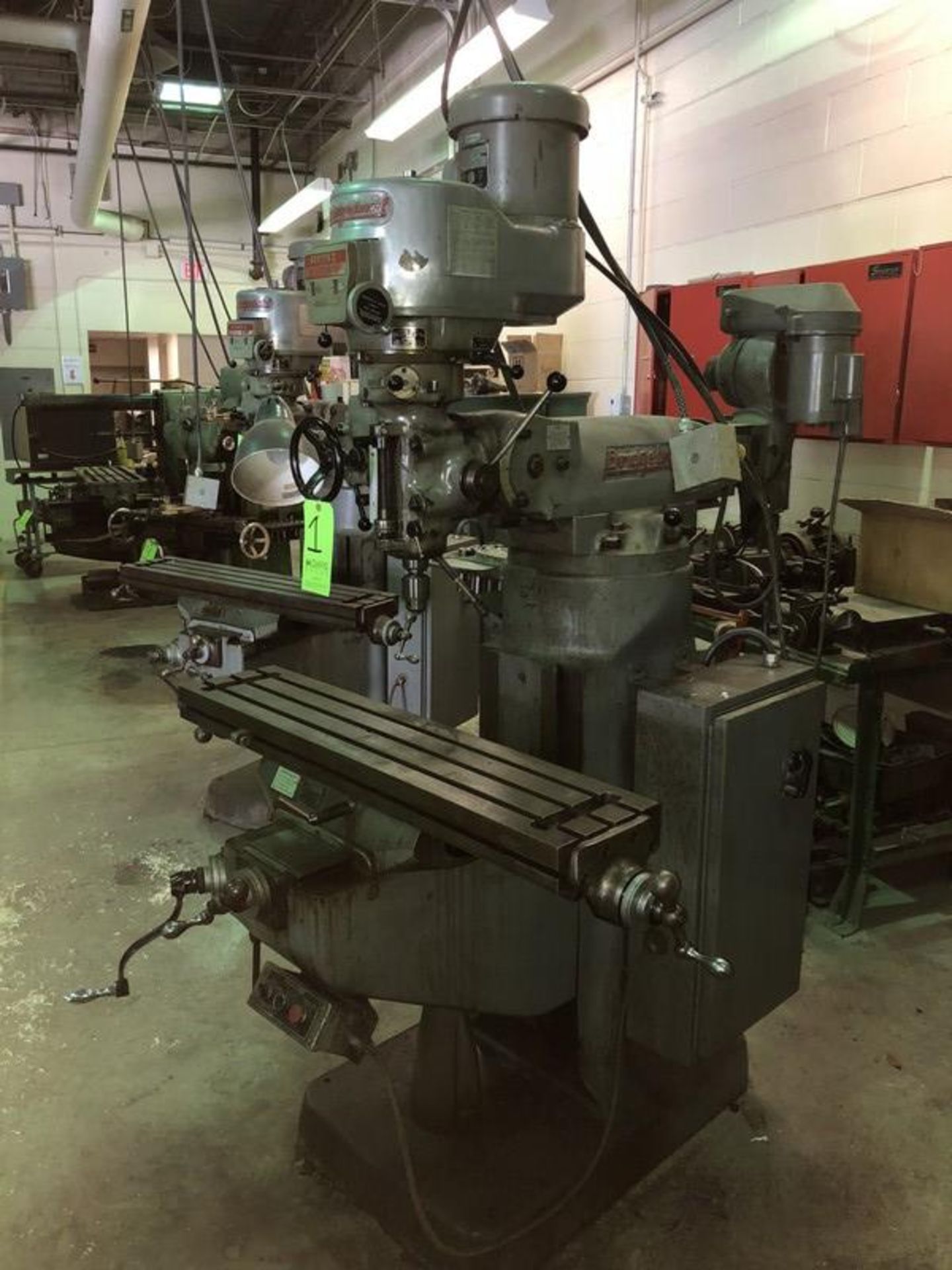 Bridgeport Vertical Milling Machine, S/N 2J-82761/2, Series 1, with 2 hp Spindle Speed, with 42" L x - Image 2 of 5