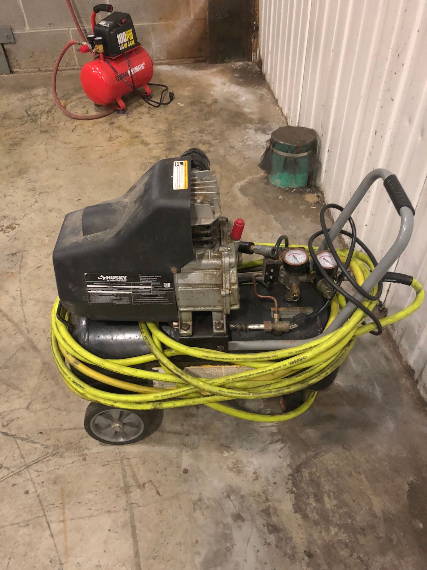 Husky Air Compressor, 125 PSI, 1-1/2 HP, 8 Gallon - Image 2 of 3