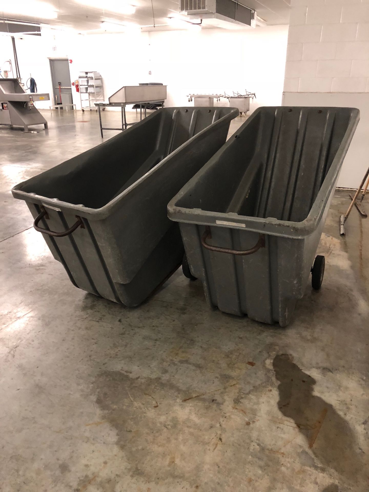 Two Portable Trash Hoppers