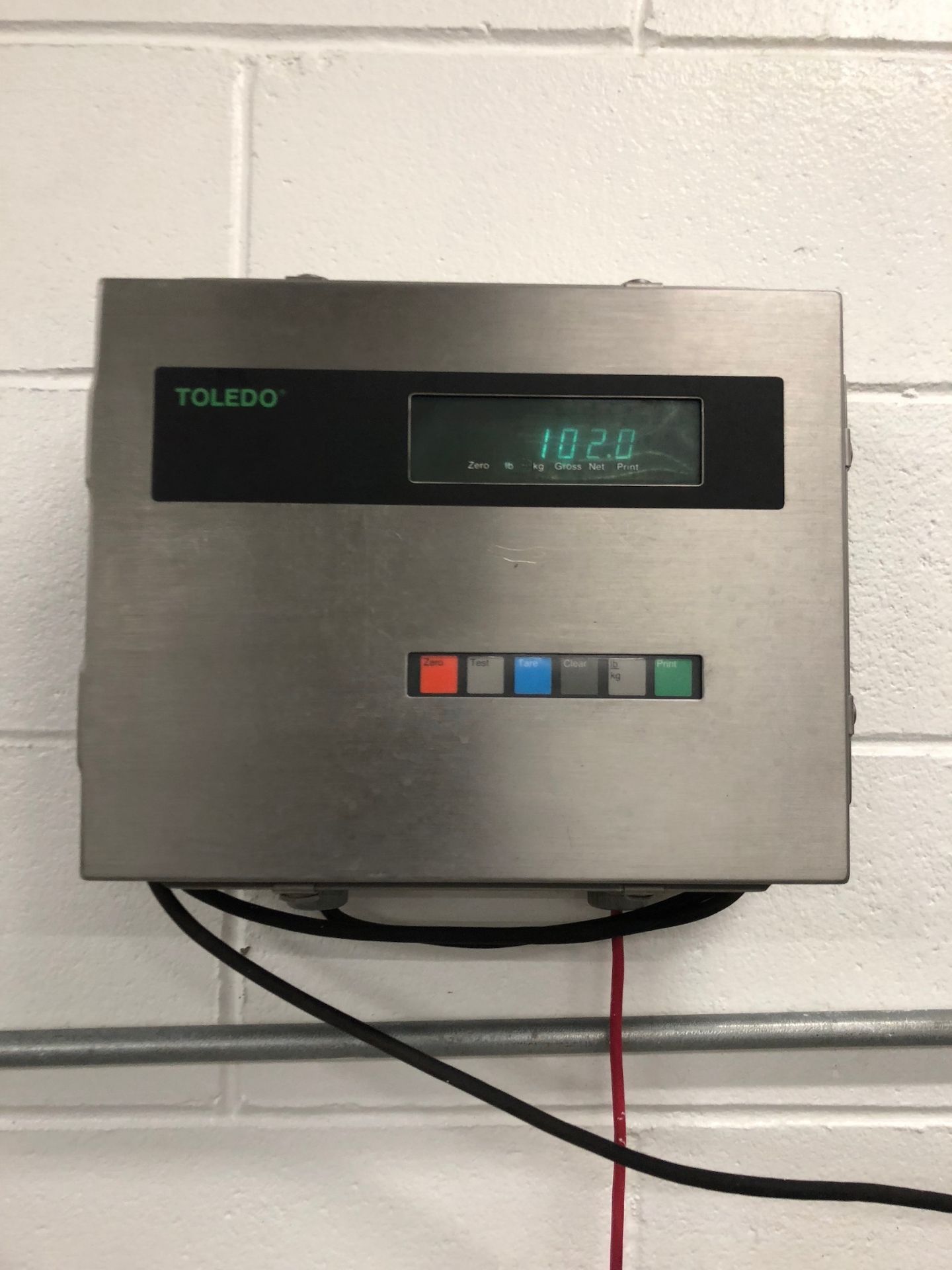 Toledo stainless steel platform scale with digital readout, Model 8140, serial number 429-708 - Image 2 of 4