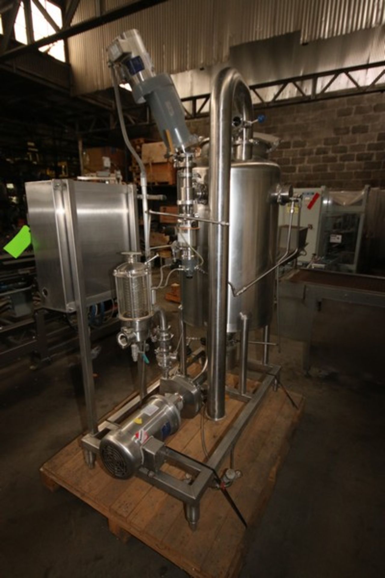 S/S Tank & Pump System, with Aprox. 90 Gal. S/S Single Wall Tank, Tank Dims.: Aprox. 38" H x 27" - Image 3 of 6