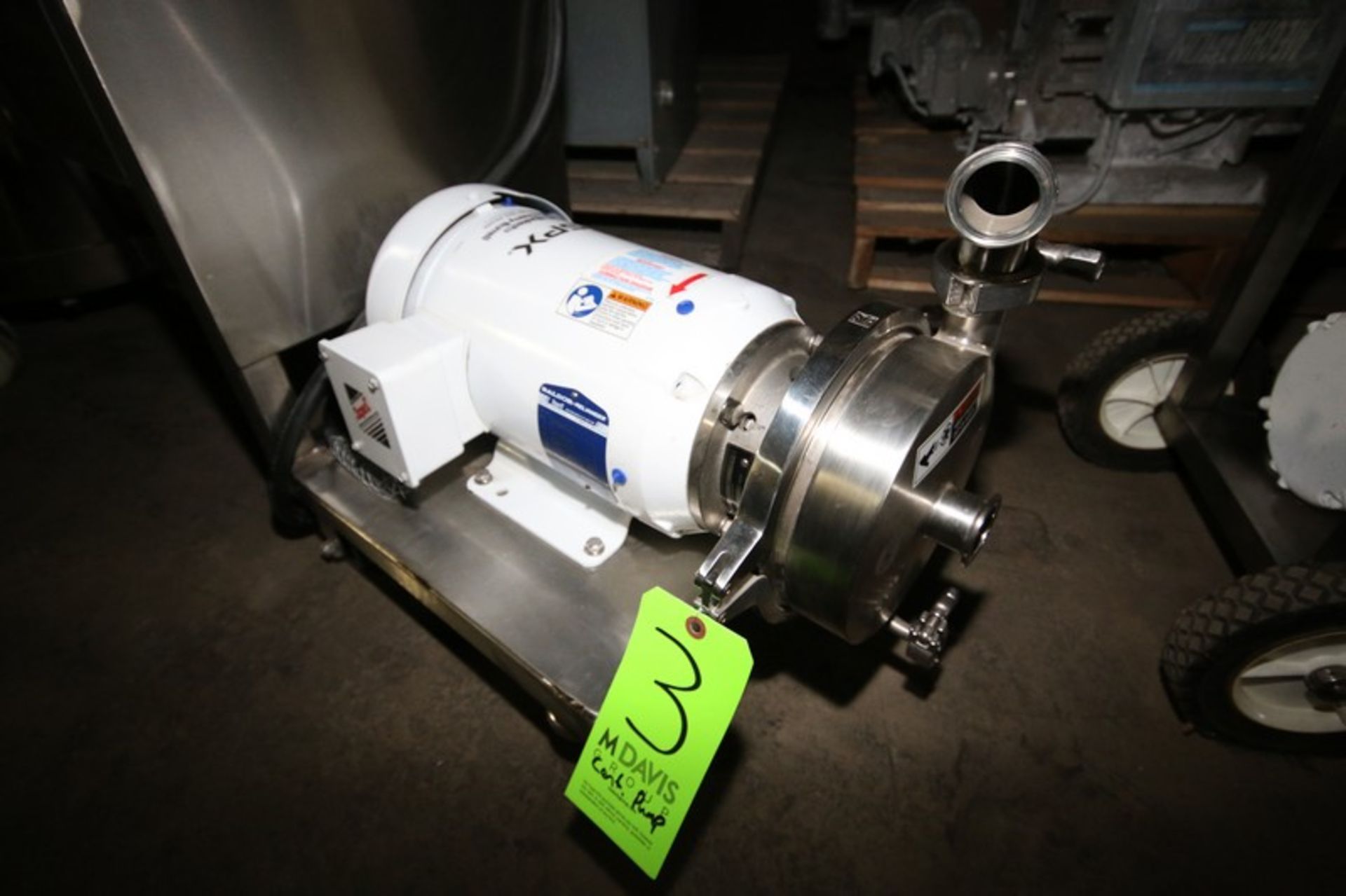 2011 WCB 5 hp Centrifugal Pump, M/N S2065LV, S/N 1000002727580, with 3500 RPM Baldor Motor, 208- - Image 3 of 5