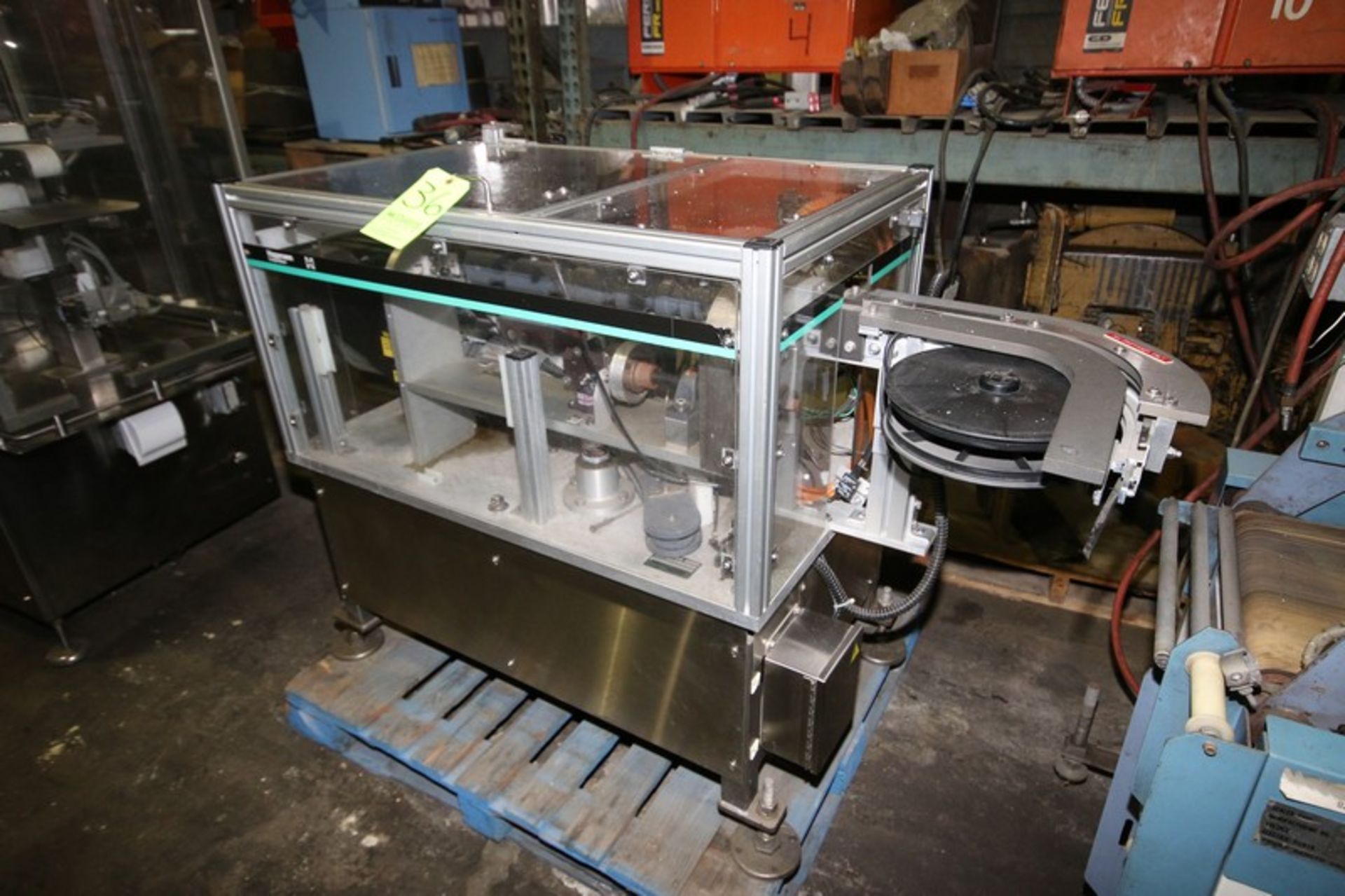 Hoppmann Bottle Placement Unit, S/N PC0027APLCOI, with Drive, Mounted on S/S Frame (LOCATED IN FT. - Image 2 of 4