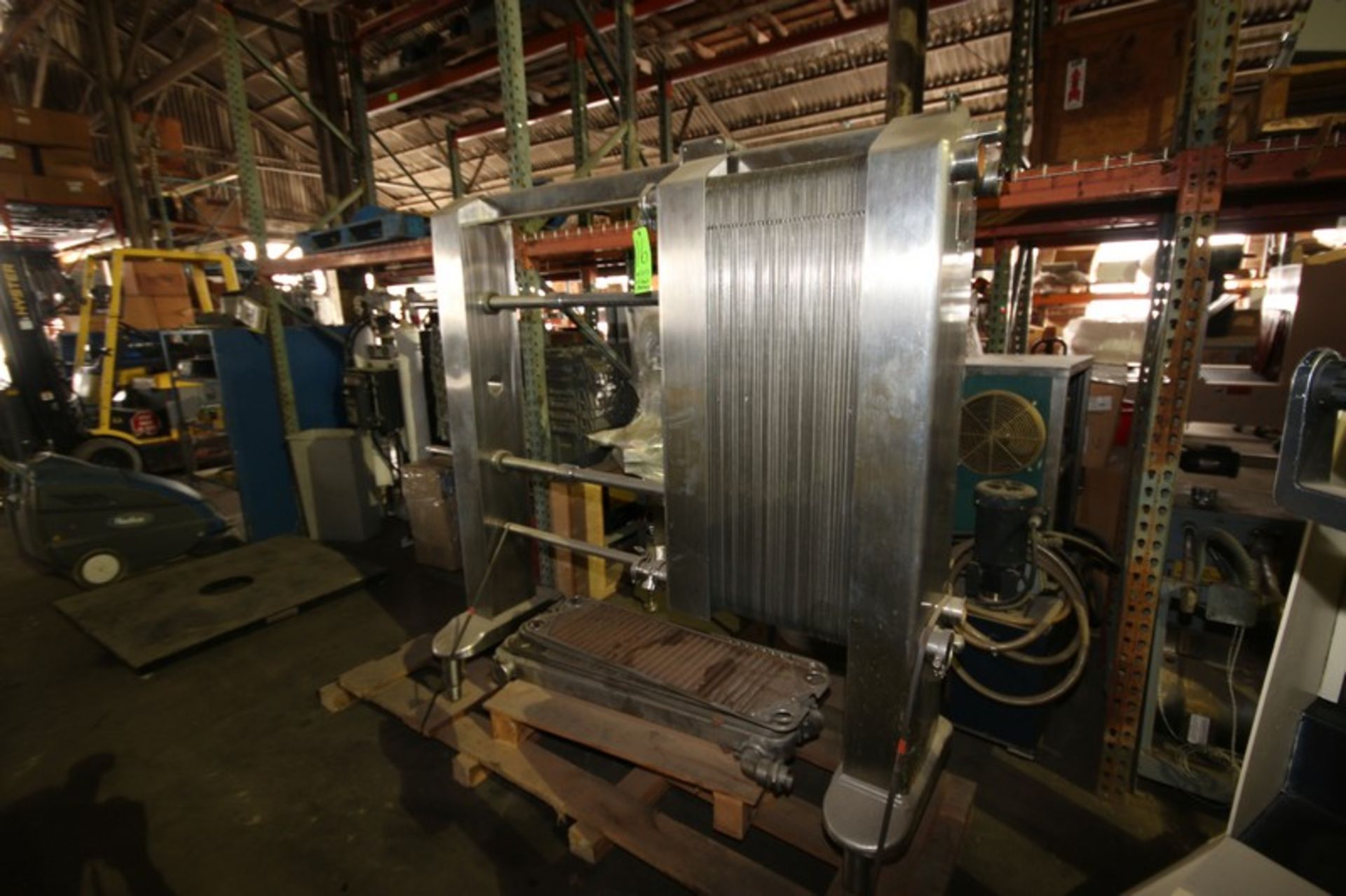 Chester Jenson S/S Plate Press Heat Exchanger, Type HMC, S/N 4651509, Size 55, with (72) Installed - Image 2 of 4