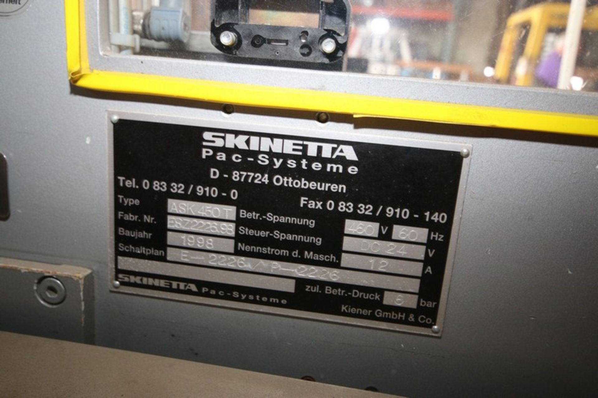 Skinetta Shrink Bundler/Case Packer, Type ASK450T, S/N ESZ222698, 460 Volts (LOCATED IN FT. WORTH, - Image 5 of 5