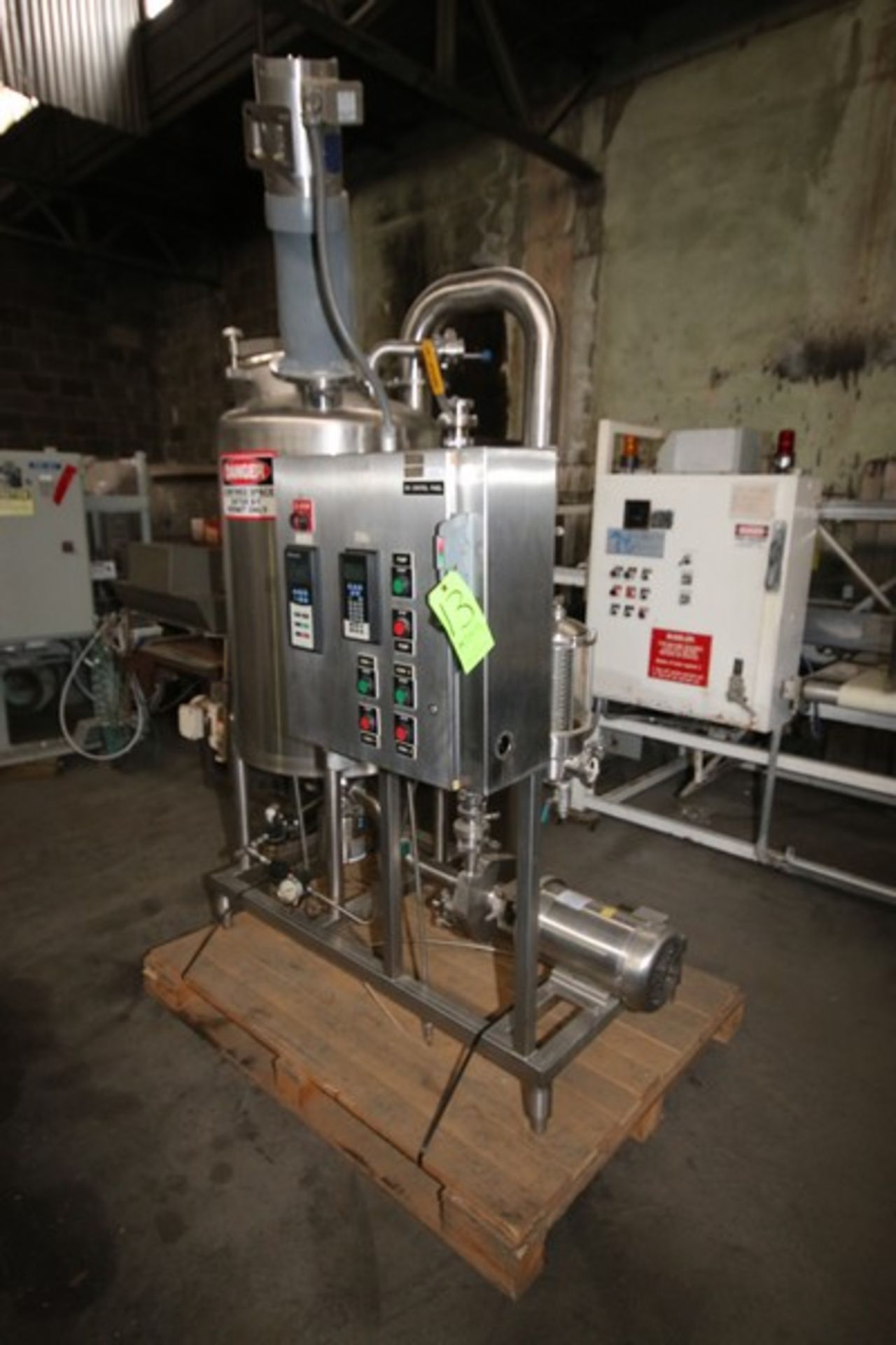 S/S Tank & Pump System, with Aprox. 90 Gal. S/S Single Wall Tank, Tank Dims.: Aprox. 38" H x 27" - Image 2 of 6