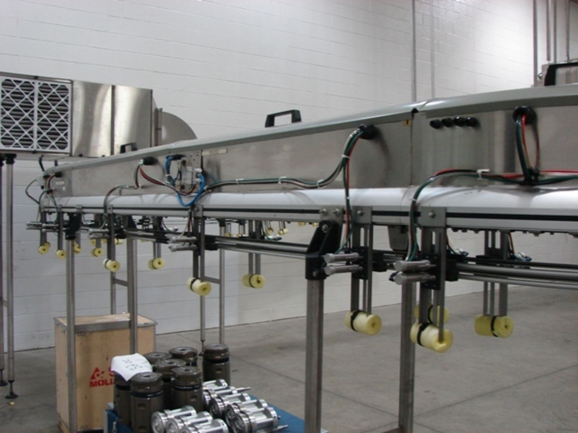 250+ feet Gebo Air Conveyor, Year 2002, Setup for 28 and 38mm, Auto Adjustable, Last Ran with a - Image 5 of 6