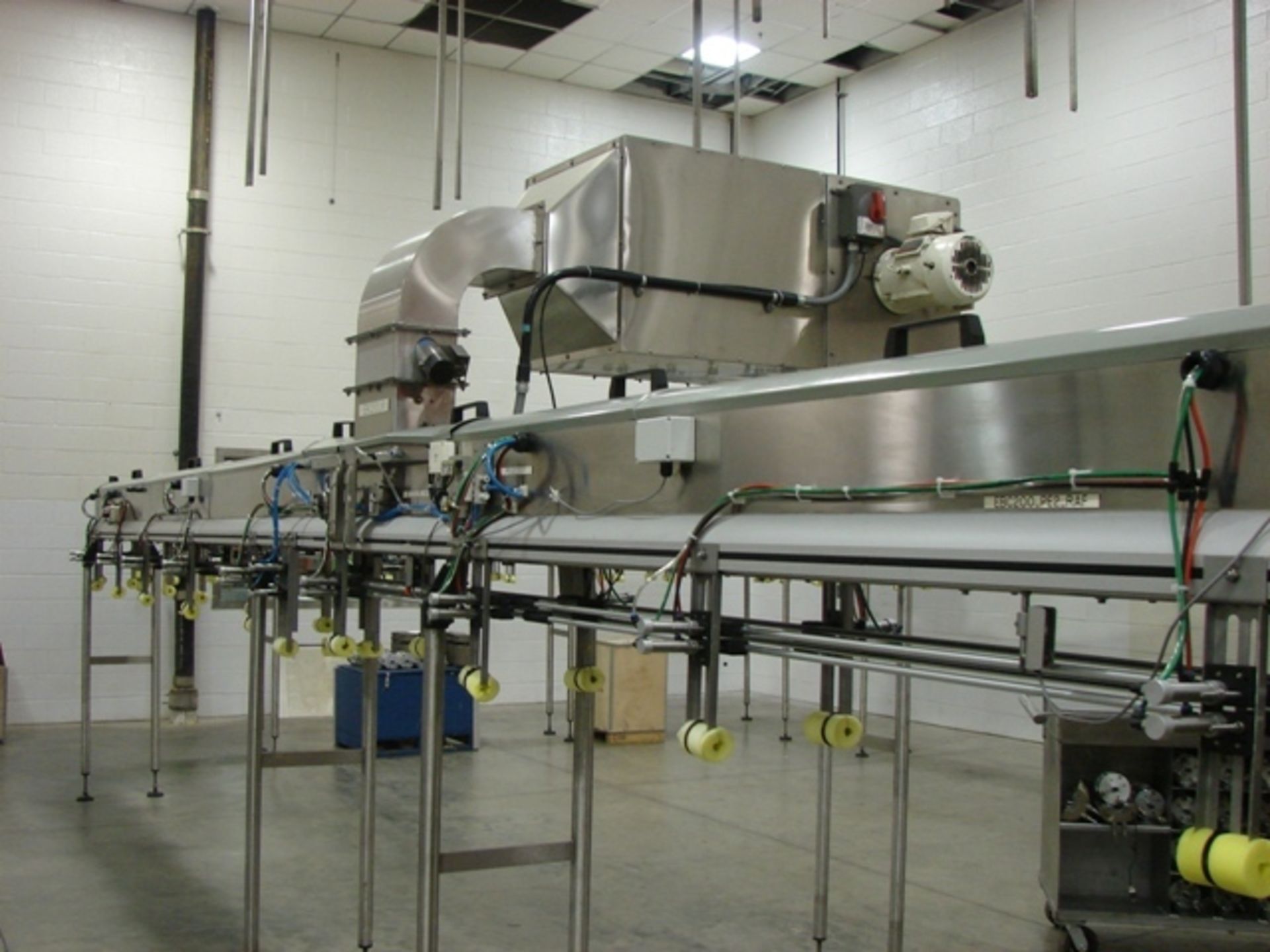 250+ feet Gebo Air Conveyor, Year 2002, Setup for 28 and 38mm, Auto Adjustable, Last Ran with a - Image 3 of 6