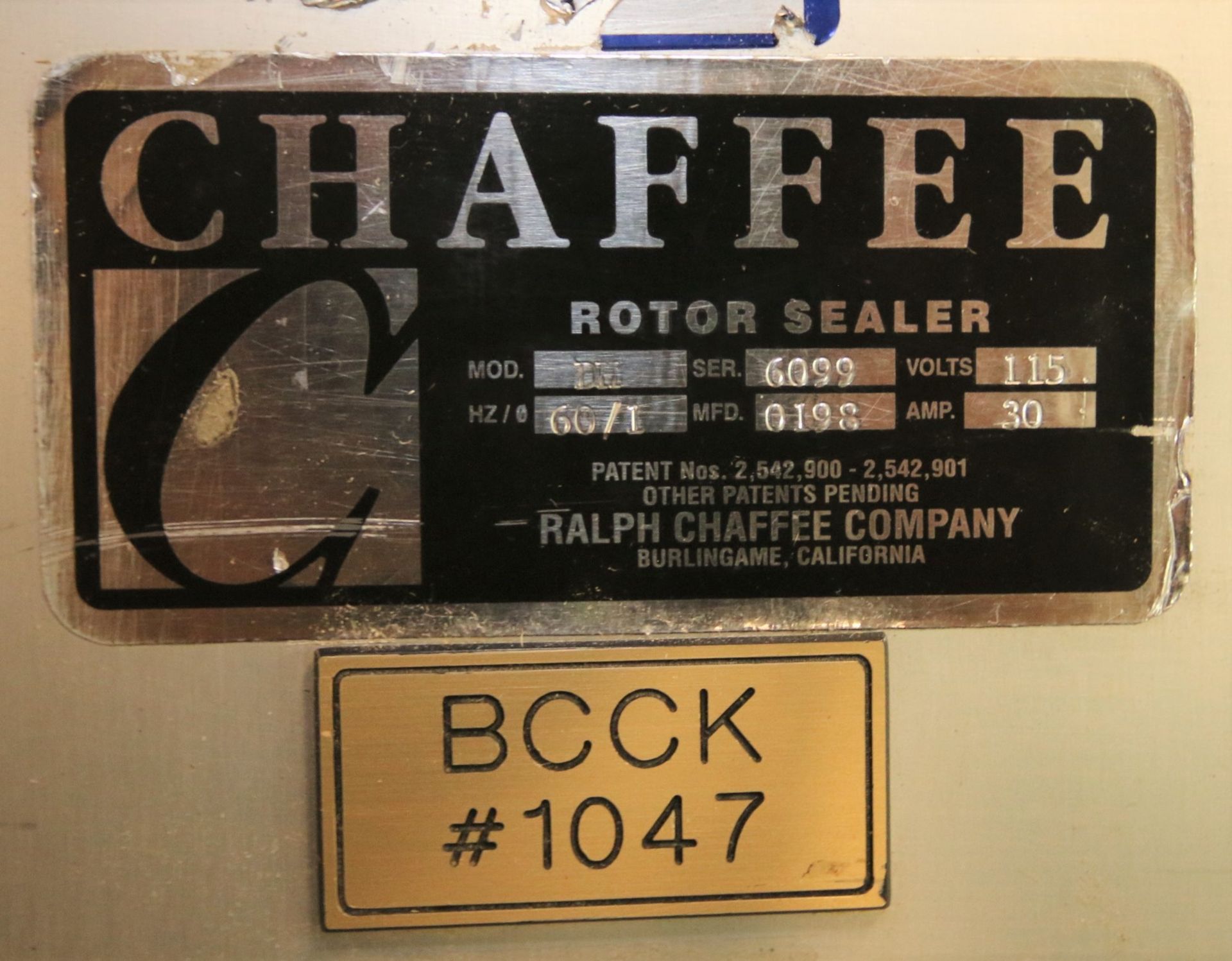 Caffee 26" Horizontal Adjustable Bag Sealer, Model DH, S/N 6099, with 6'L x 2"W Belt Conveyor, - Image 5 of 5