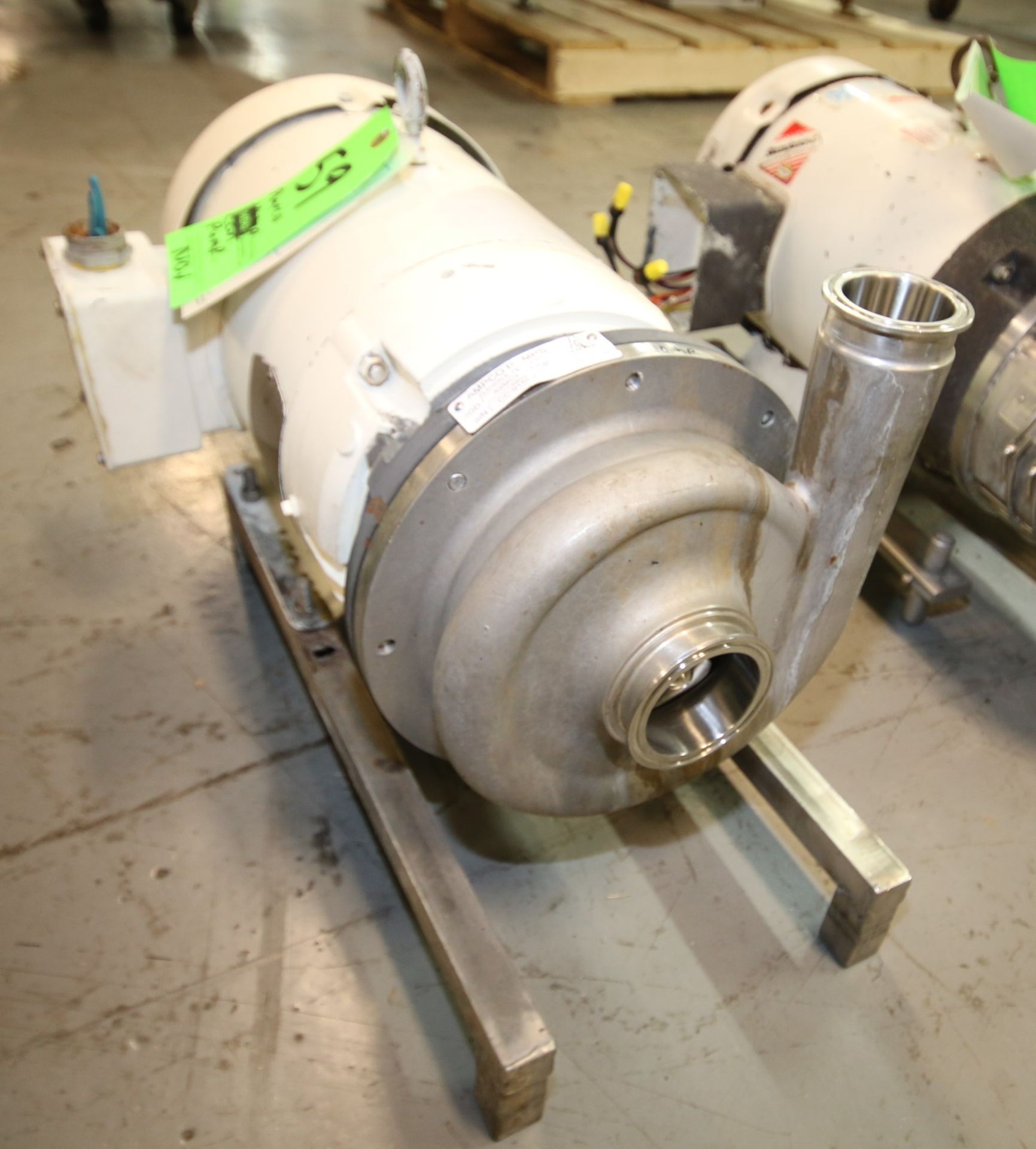 Ampco 10 HP Centrifugal Pump, Model ASMC3-252-210, S/N CC-91558-1-1, with 2.5"x2"Clamp Type S/S