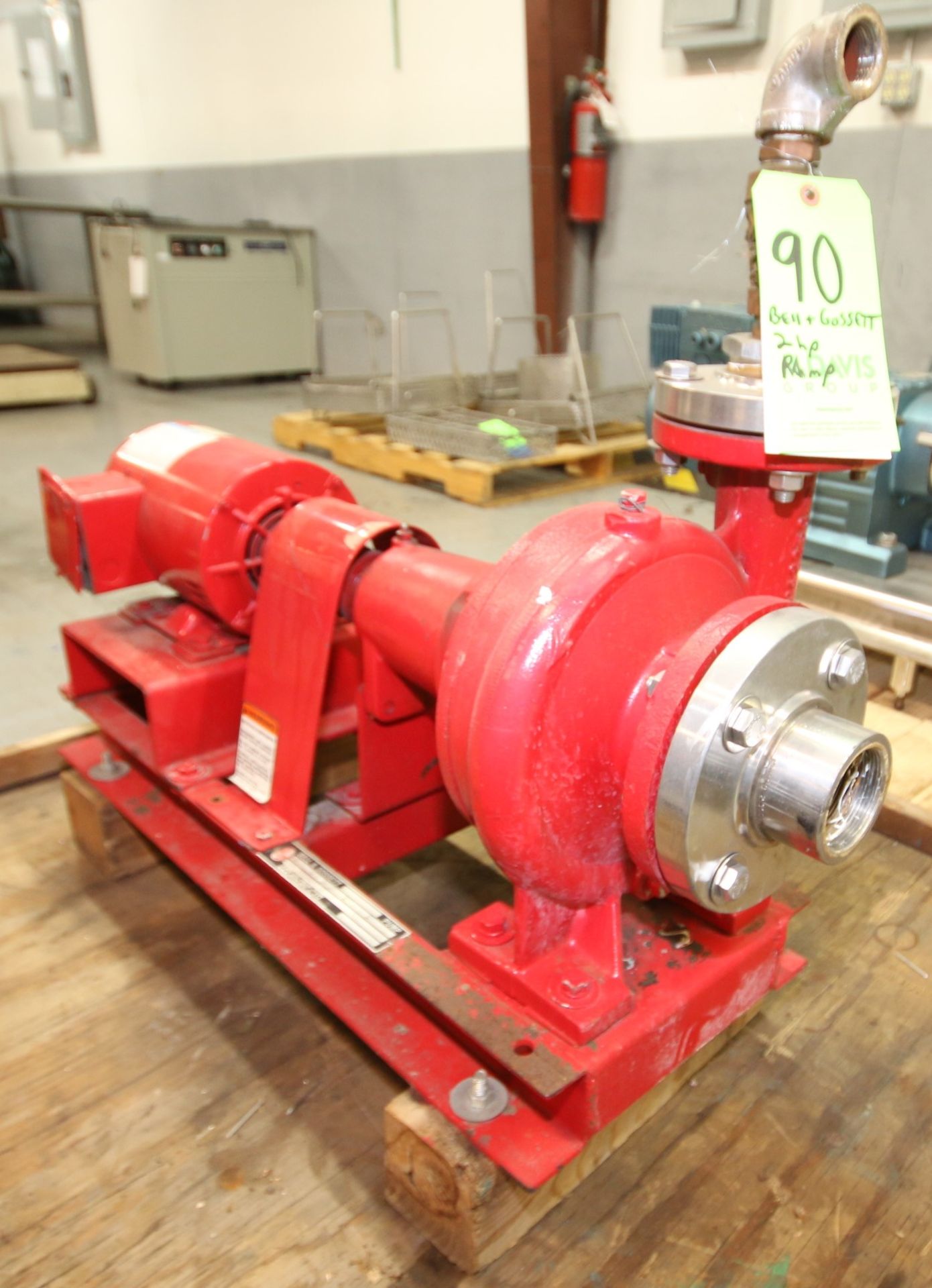 Bell & Gossett 2/1.5 HP Centrifugal Pump, Model 2AC 6 1/2BF, 1740/1430 RPM, 208-230/460V 3 Phase (