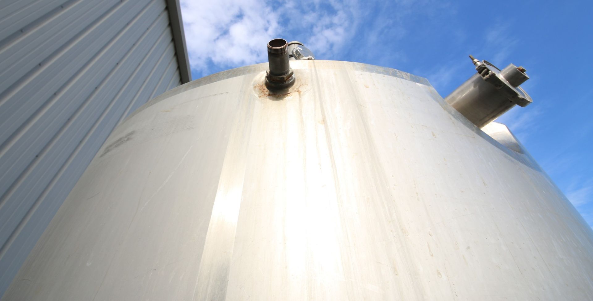 Precision Stainless Inc. 600 Gallon Dome Top Jacketed S/S Tank, S/N 6091-14, Lightnin Vertical - Image 7 of 10