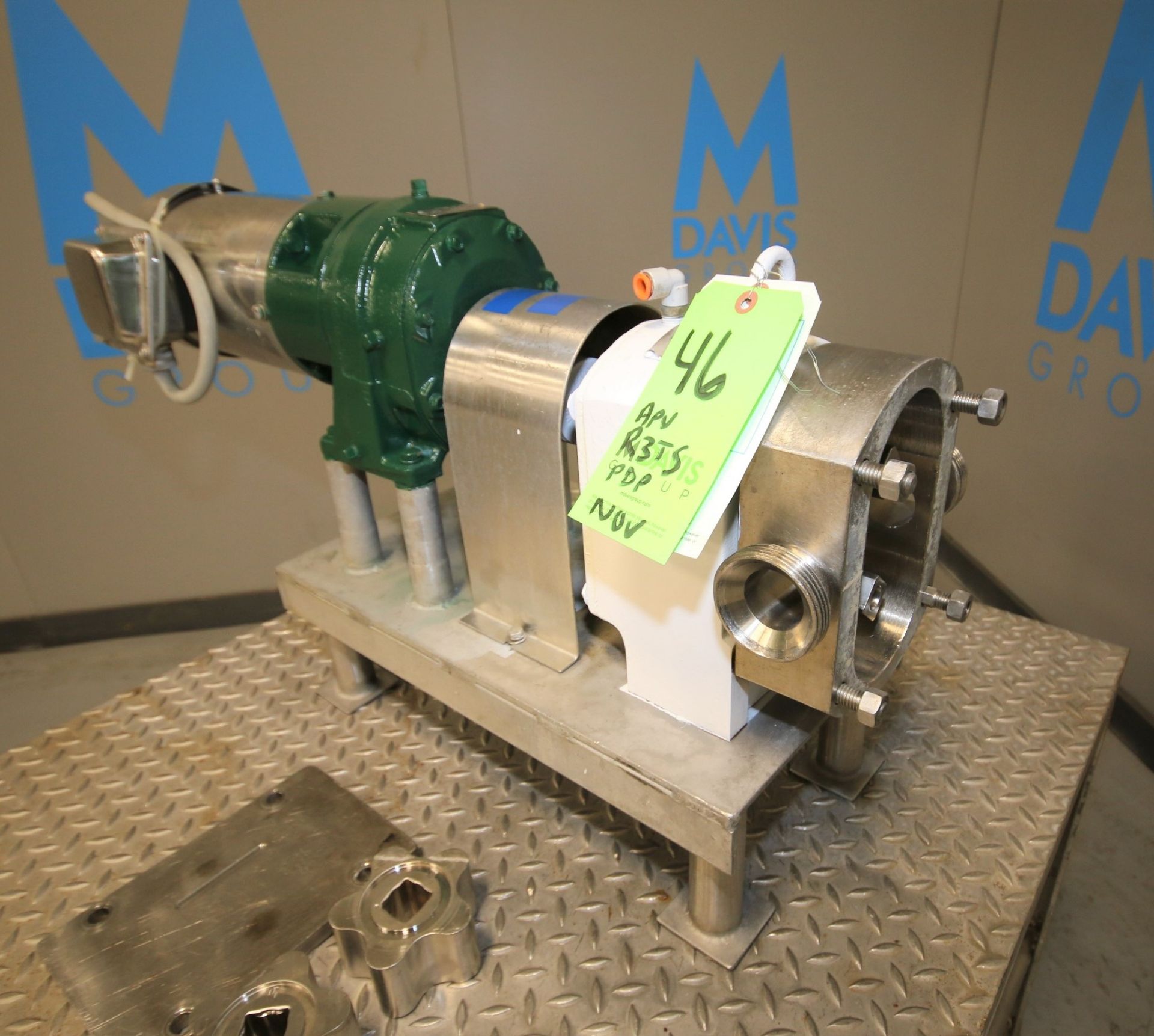 APV Positive Displacement Pump, Model R3TS, S/N 10N74522-2-10/08, 2" Threaded S/S Head with S/S