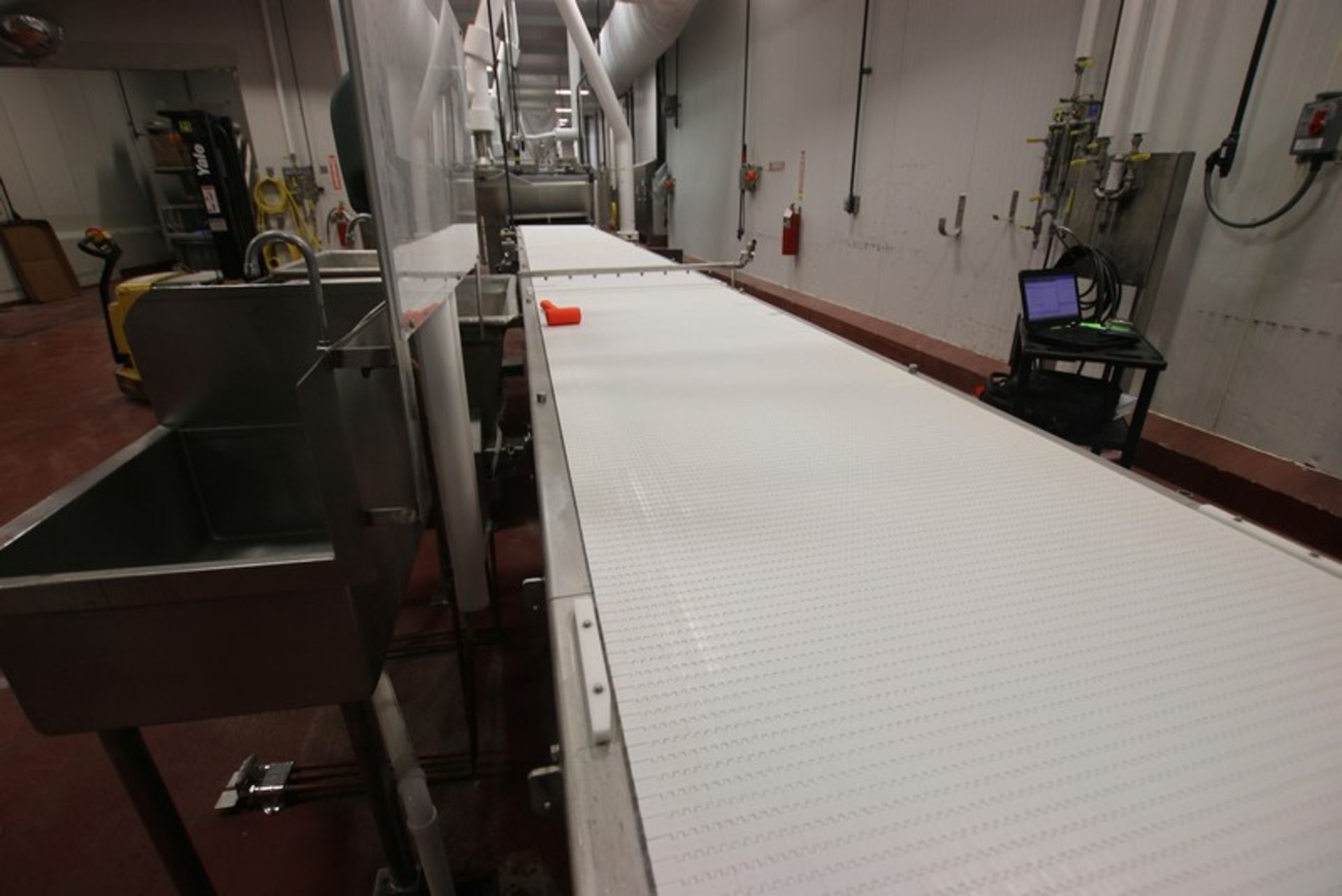 Moline 4 pcs @ 31 ft S/S Dough Sheeter Out-Feed S/S Conveyor System with 32" W Intralux Belting, - Image 11 of 14