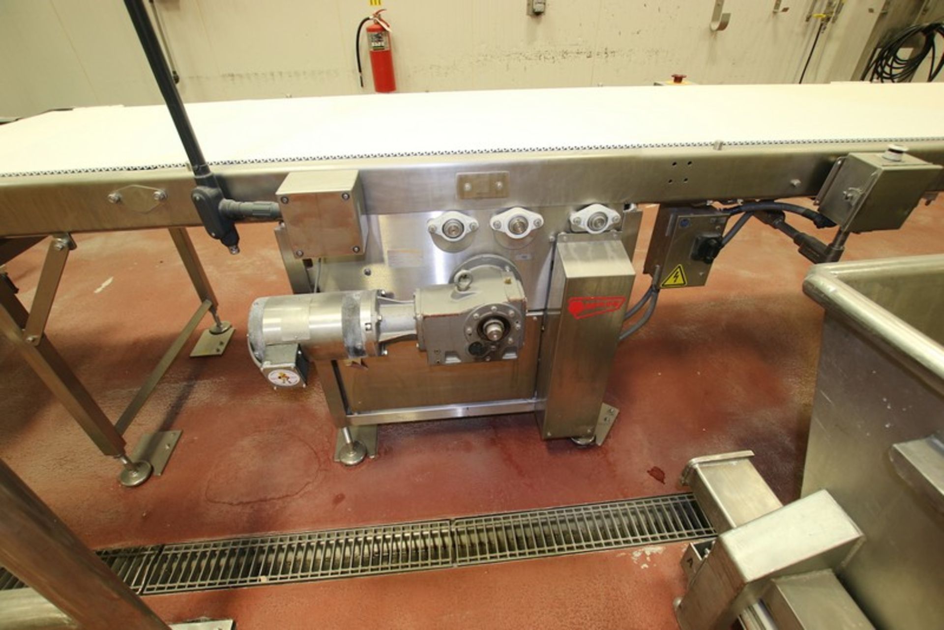 Moline 4 pcs @ 31 ft S/S Dough Sheeter Out-Feed S/S Conveyor System with 32" W Intralux Belting, - Image 10 of 14