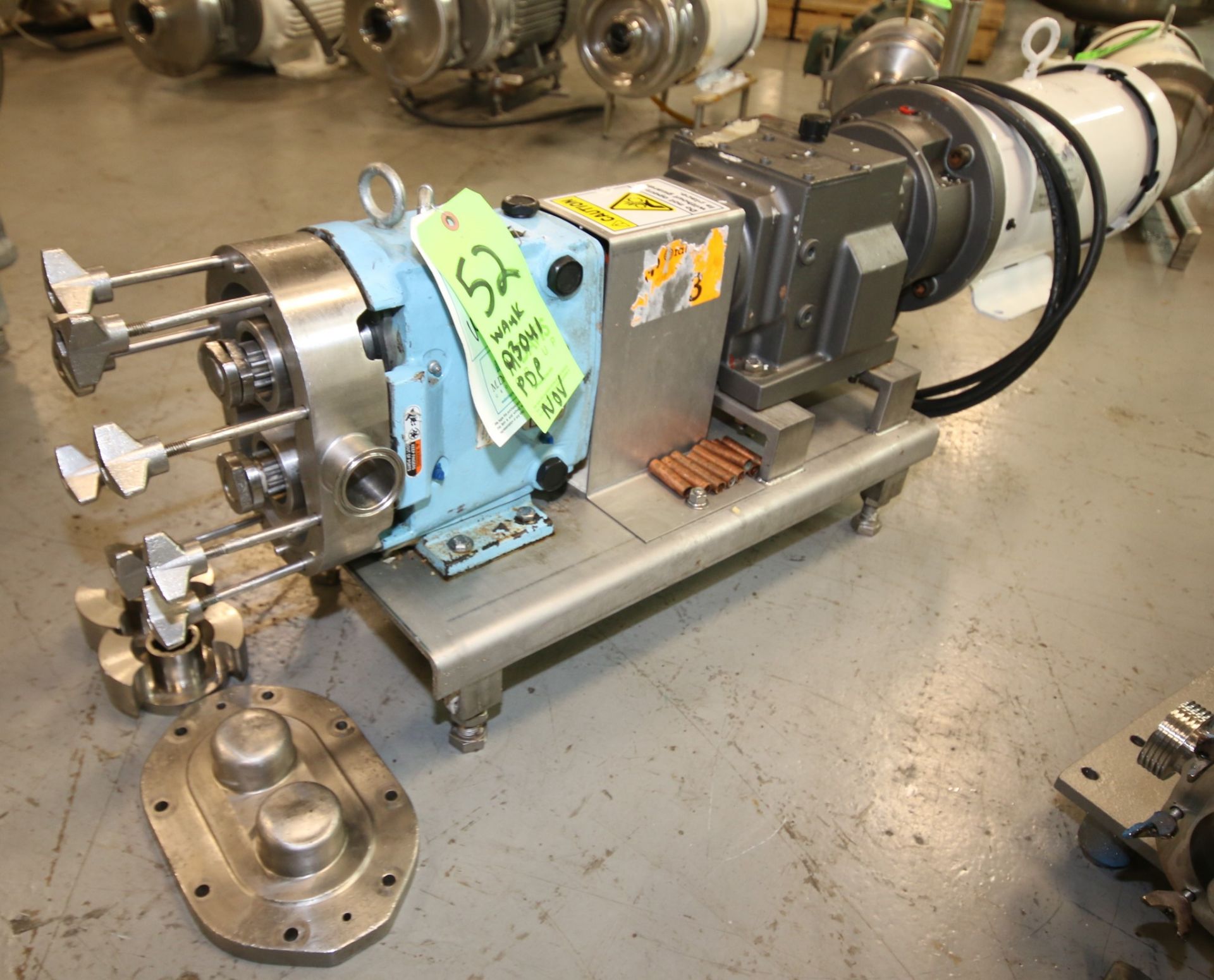 Waukesha Posive Displacement Pump 2012, Model 030 U1, S/N 1000002793745, 1.5" Clamp Type S/S Head