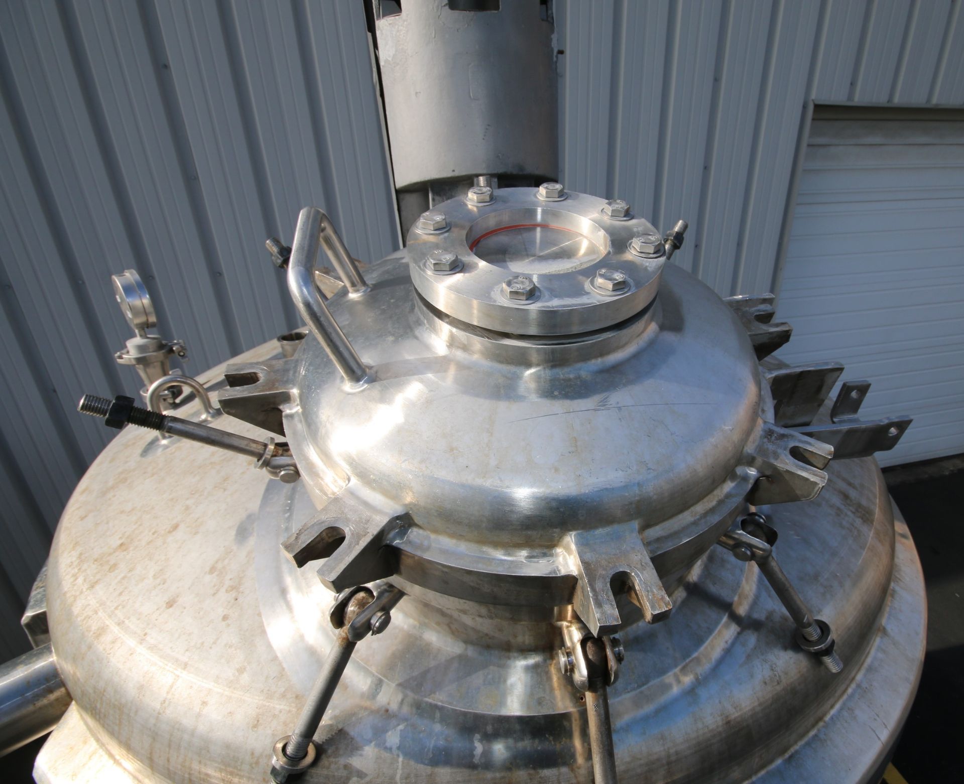 Precision Stainless Inc. 600 Gallon Dome Top Jacketed S/S Tank, S/N 6091-14, Lightnin Vertical - Image 4 of 10