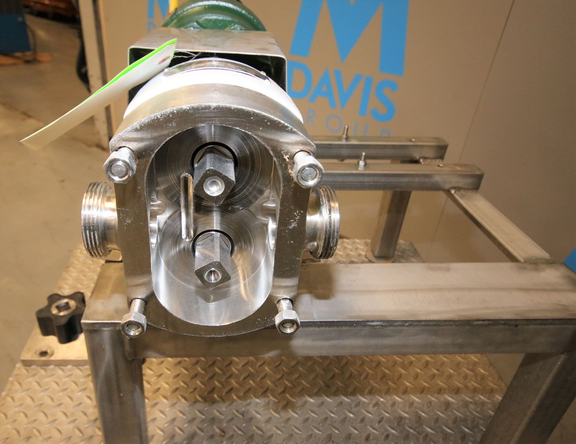 APV Positive Displacement Pump, Model R3R, S/NE-77753, 1.5" Threaded S/S Head, with S/S Rotors, - Image 3 of 6