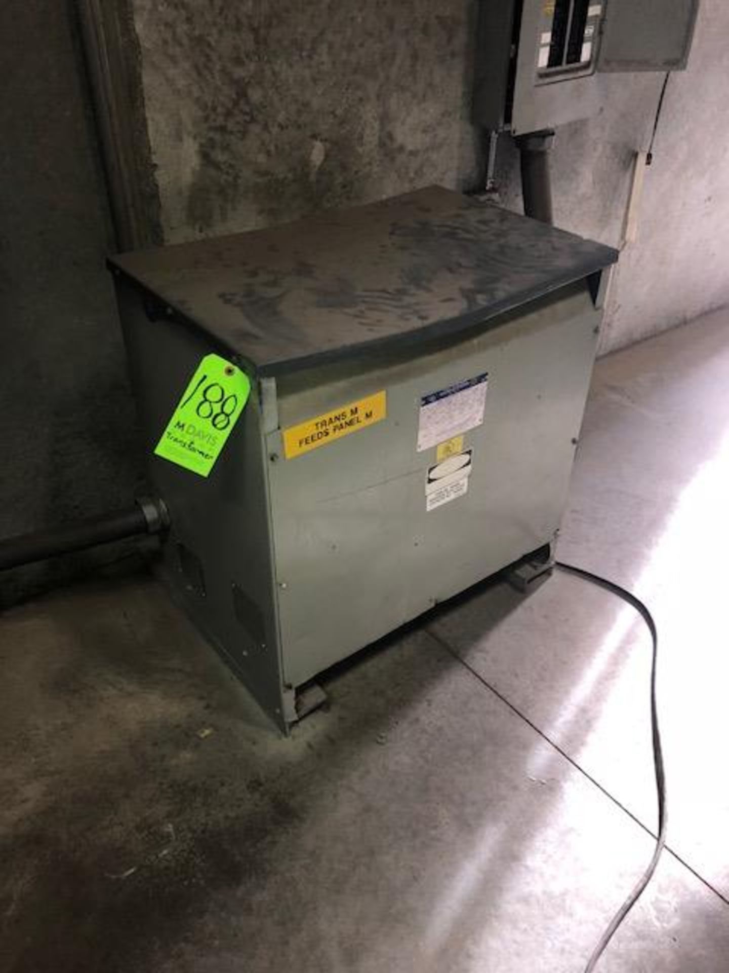 Square D Transformer, Style 34349-17212-041, CAT No.: 75T3H, 75 KVA, 3 Phase