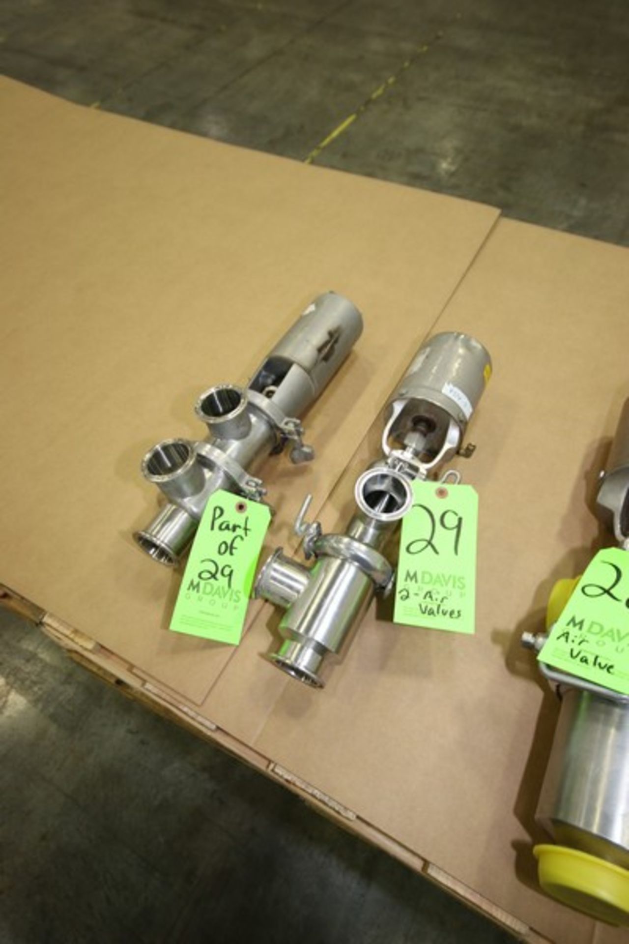 WCB 3-Way S/S Air Valves, 2" Clamp Type