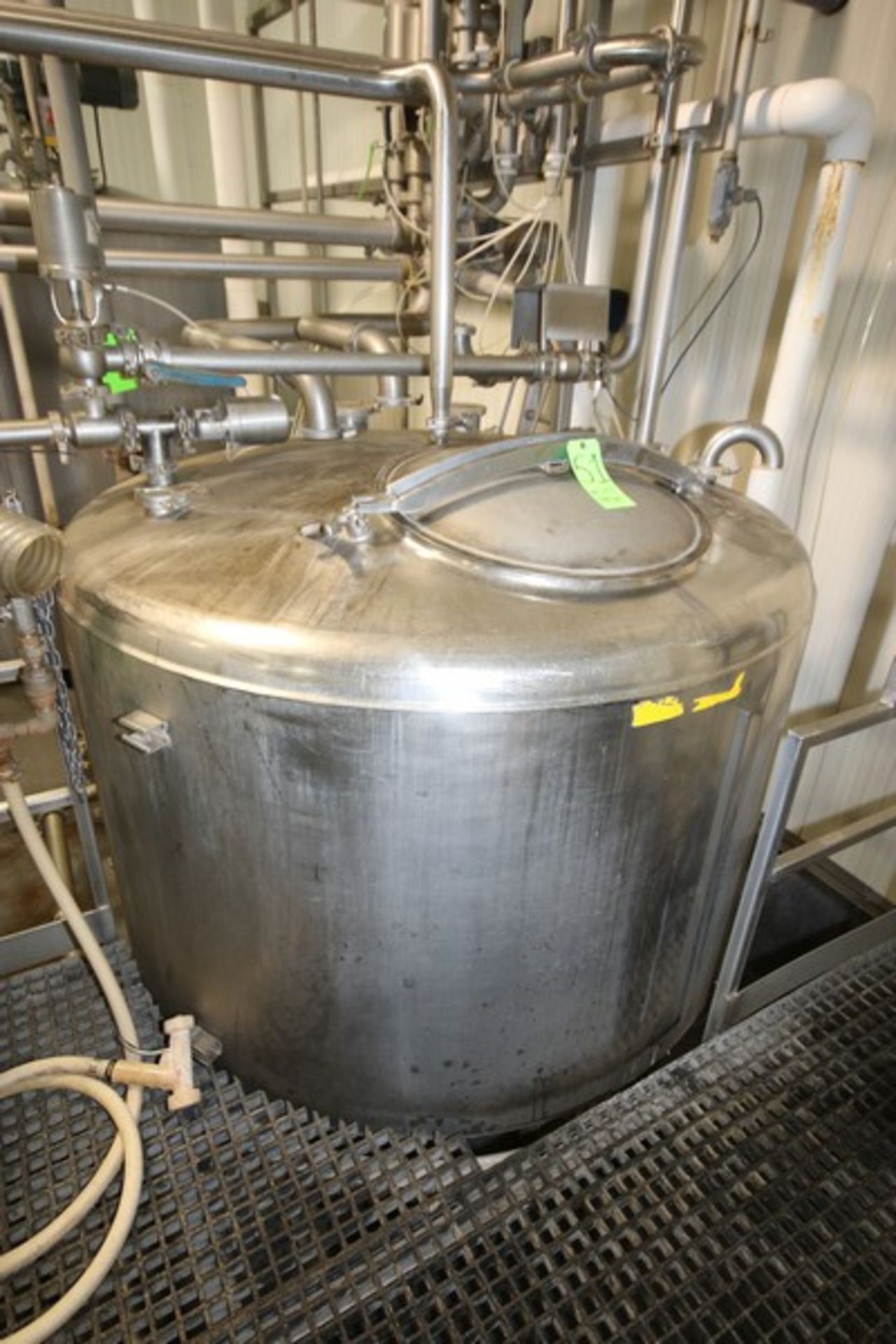 Breddo 500 Gal. S/S Jacketed Likwifier, M/N LORW, S/N F40118-98626, Max. Pressure 90, with Baldor 75