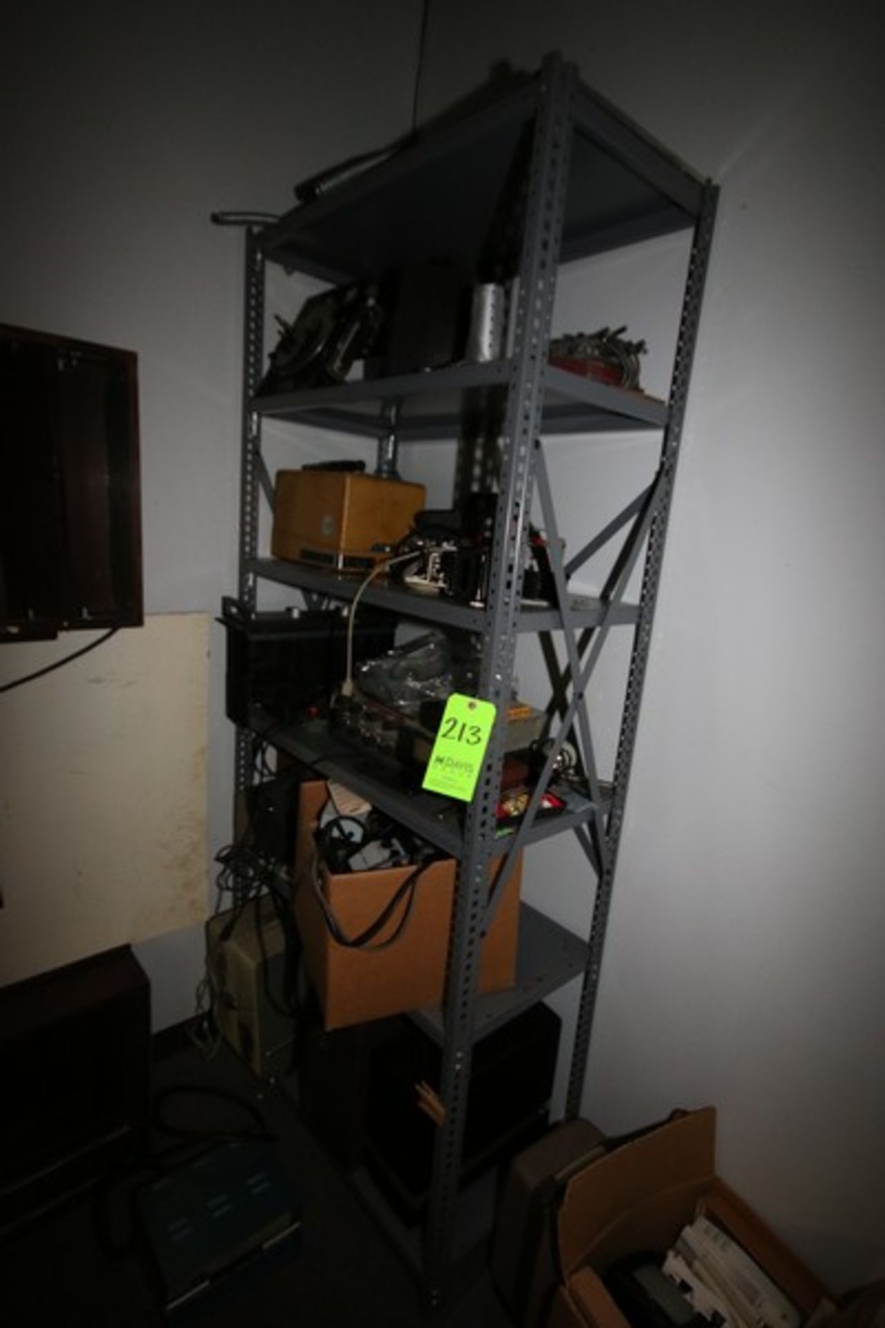 Metal Shelves w/ Various Equipment