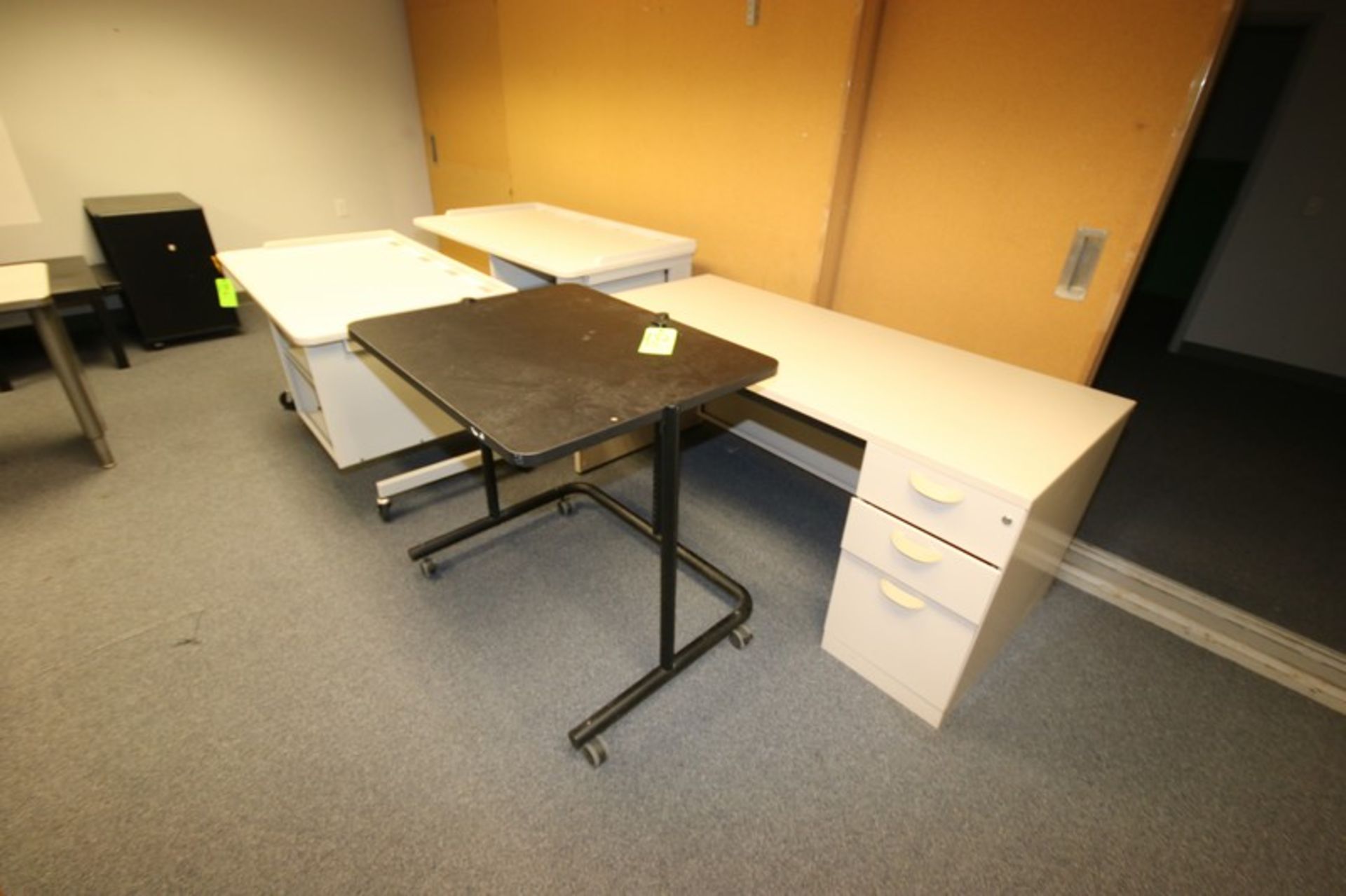 Computer and Utility Desks, 3 on casters - Image 3 of 3