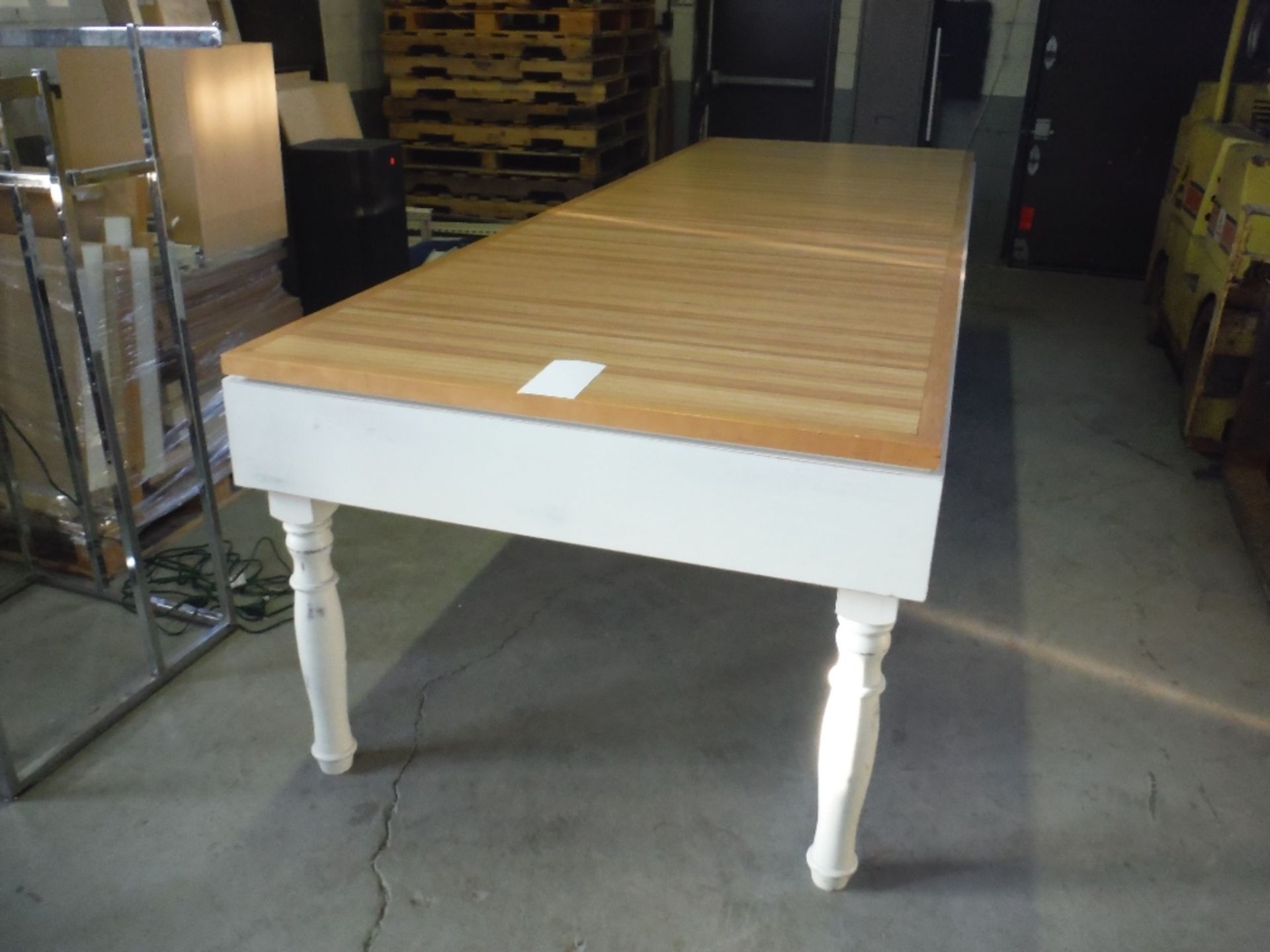 BUTCHER BLOCK TOP TABLE 4 FT. X 12 FT.