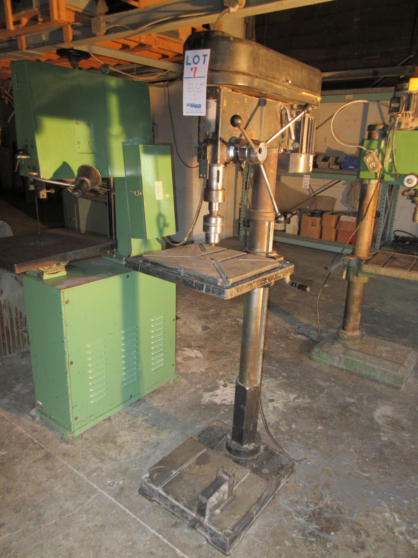 ''KING'' 12 SPEED DRILL PRESS MODEL PD30FP, 1 HP, 60 HZ