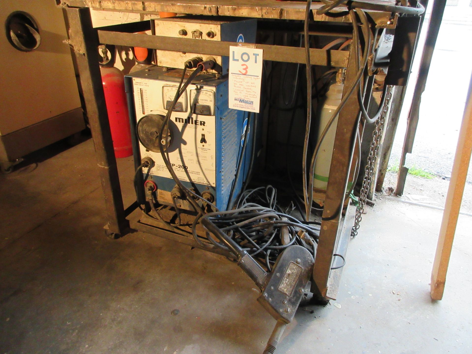 COMPLETE WELDING SYSTEM INCLUDING ''MILLER'' CP-200 DC ARC WELDING POWER SOURCE, - Bild 4 aus 4