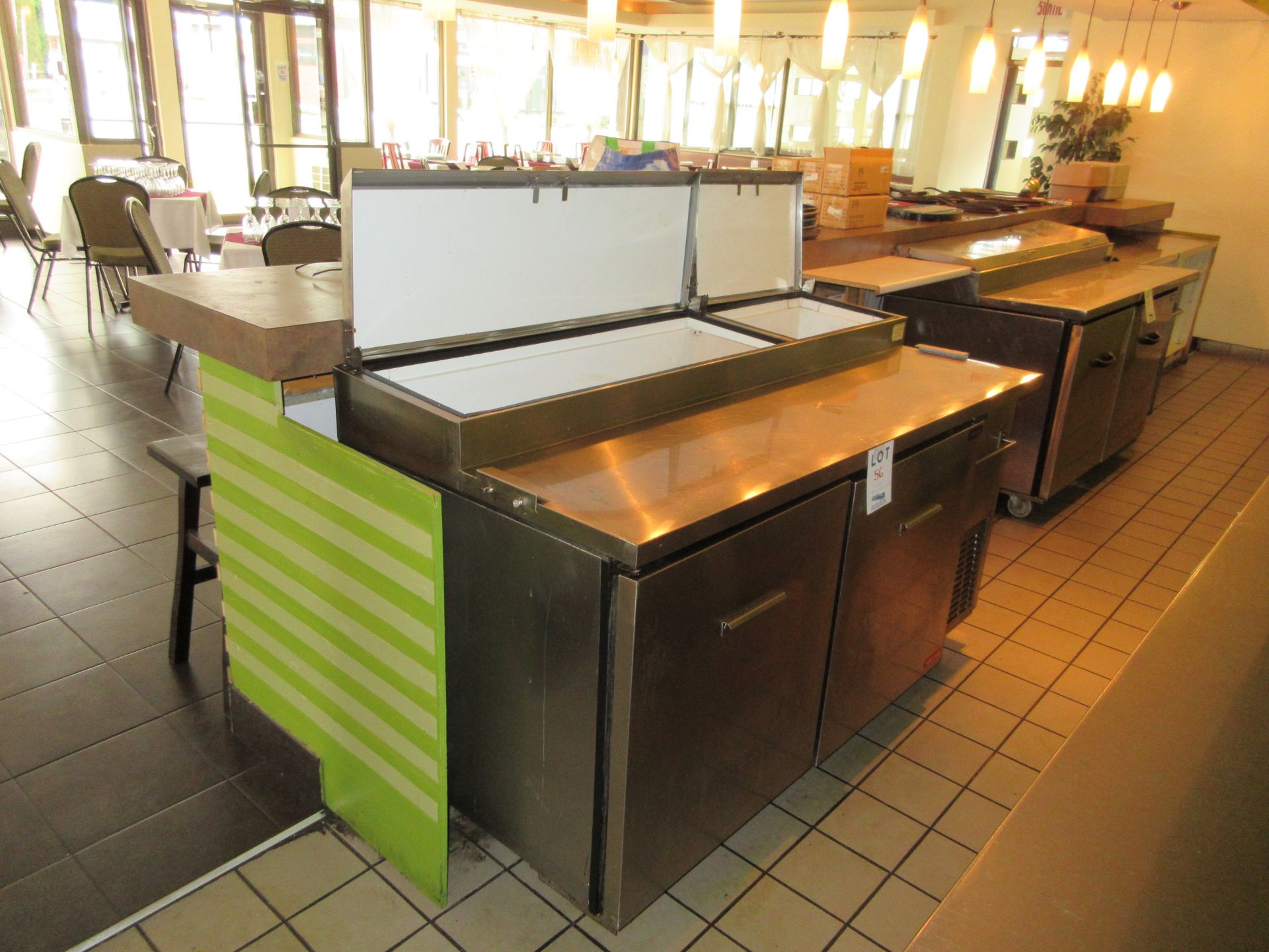 1 ''PROTEC'' STAINLESS STEEL 2 DOOR REFRIGERATED PREPERATION TABLE WITH INTEGRATED COMPRESSOS 67'' - Image 2 of 3