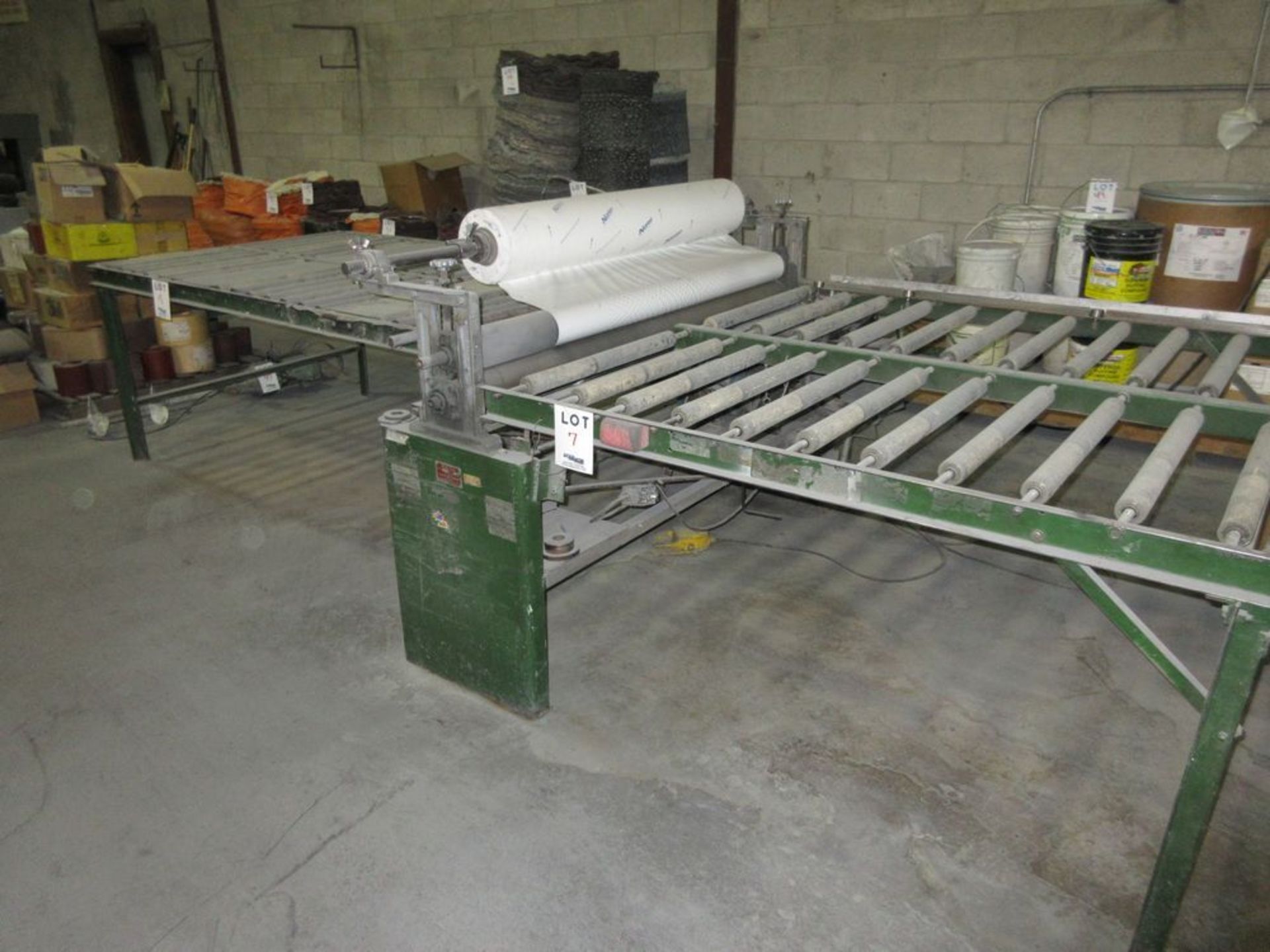 ''WALCO'' PROTECTIVE COATING MACHINE 60'' W/ CONVEYORS 8FT X 5 FT X 52'' OVER AND UNDER VINYL