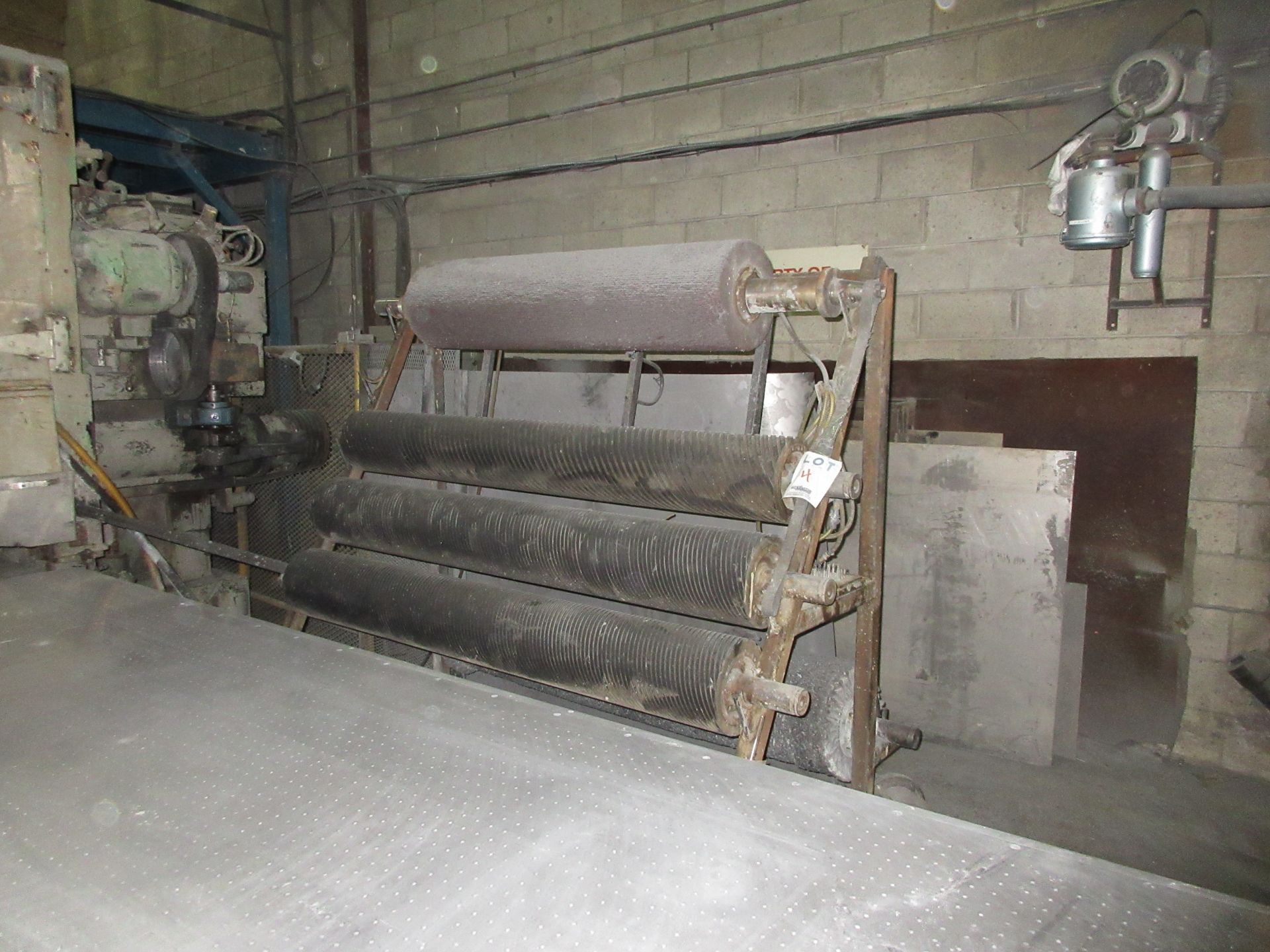 ''HILL ACME'''(GRINDER) BUFFING MACHINE 60'' WIDE(HARD BUFF) W/ DUST COLLECTOR AND BUFF PRESS - Image 13 of 18