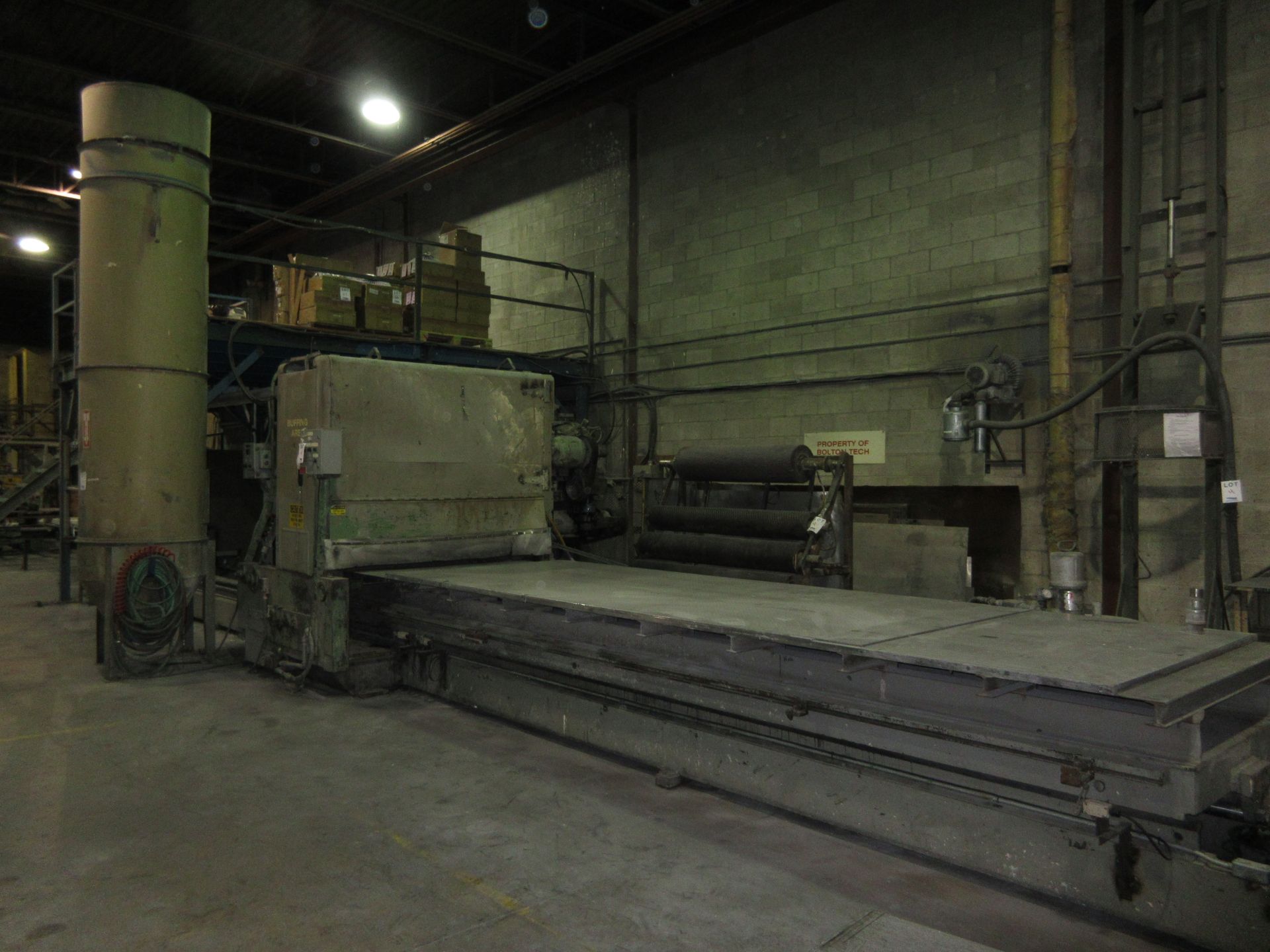 ''HILL ACME'''(GRINDER) BUFFING MACHINE 60'' WIDE(HARD BUFF) W/ DUST COLLECTOR AND BUFF PRESS - Image 2 of 18