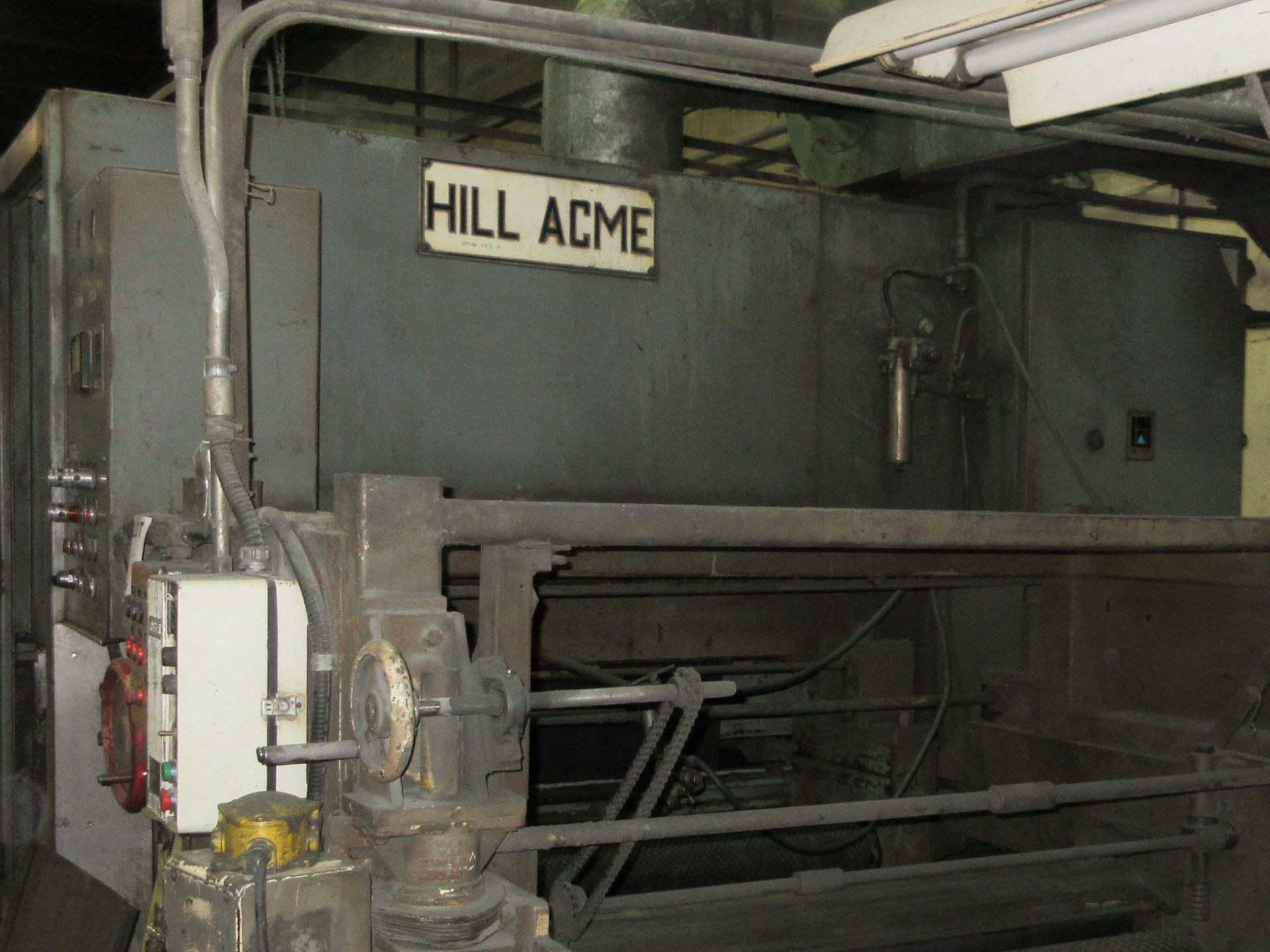 ''HILL ACME'' GRINDING MACHINE, 48'' WIDE W/ BOTTOM GRINDER 52''X103'' TIME SAVER 60 HP MOTOR, 575 - Image 8 of 11