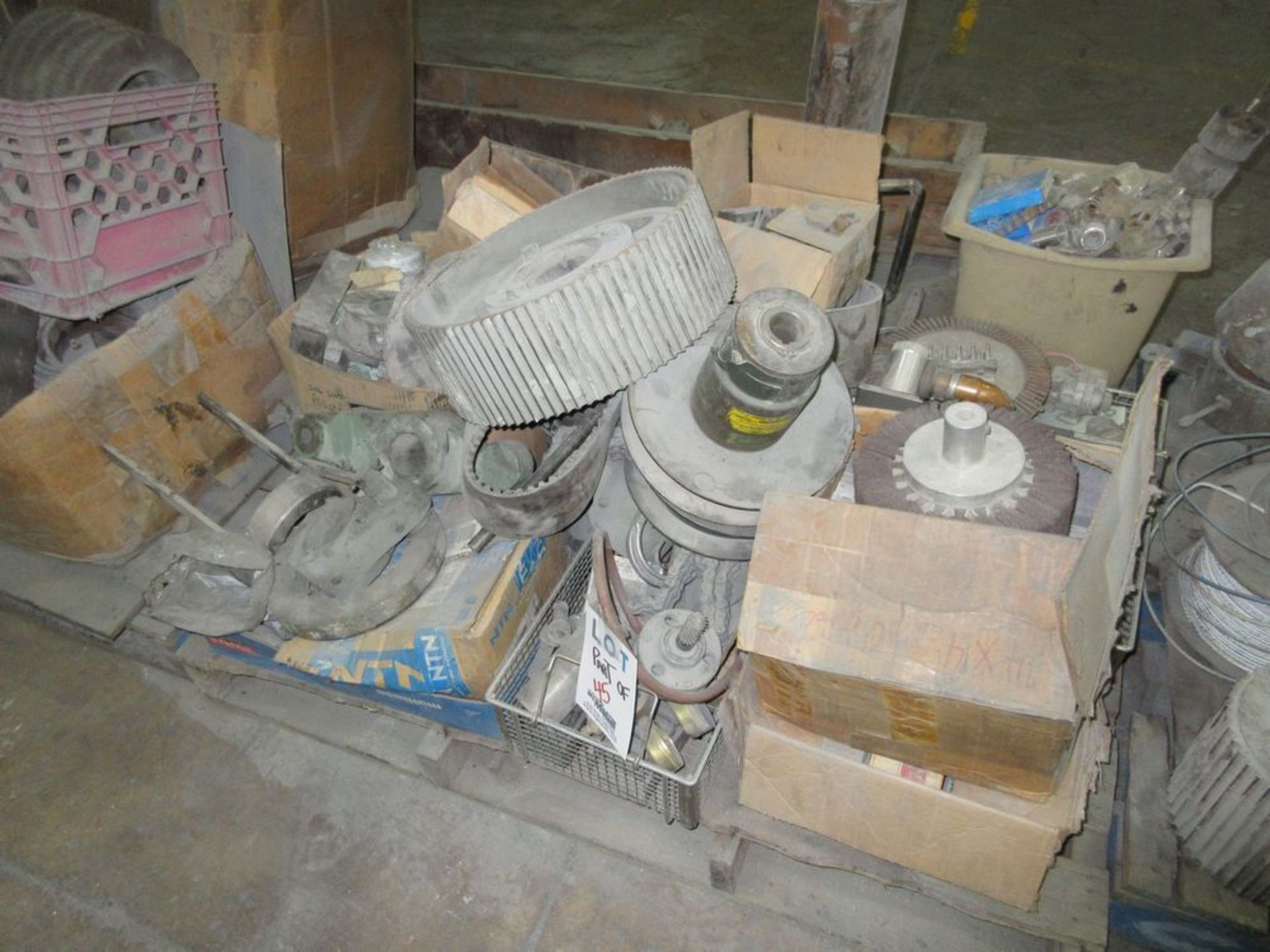 LOT INCLUDING 6 PALLETS OF ASSORTED PARTS, MOTORS, ETC. - Image 4 of 5