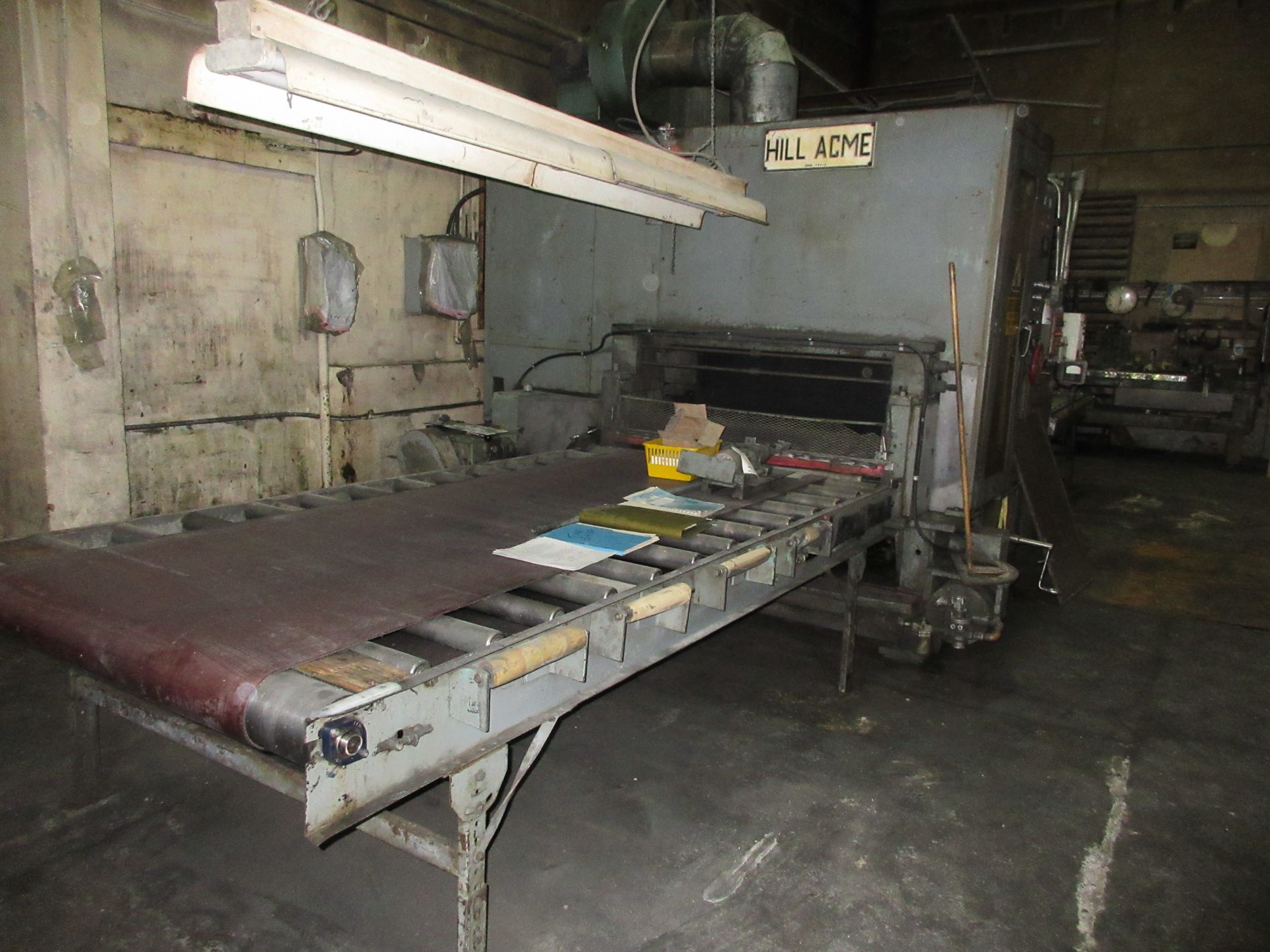 ''HILL ACME'' GRINDING MACHINE, 48'' WIDE W/ BOTTOM GRINDER 52''X103'' TIME SAVER 60 HP MOTOR, 575 - Image 2 of 11