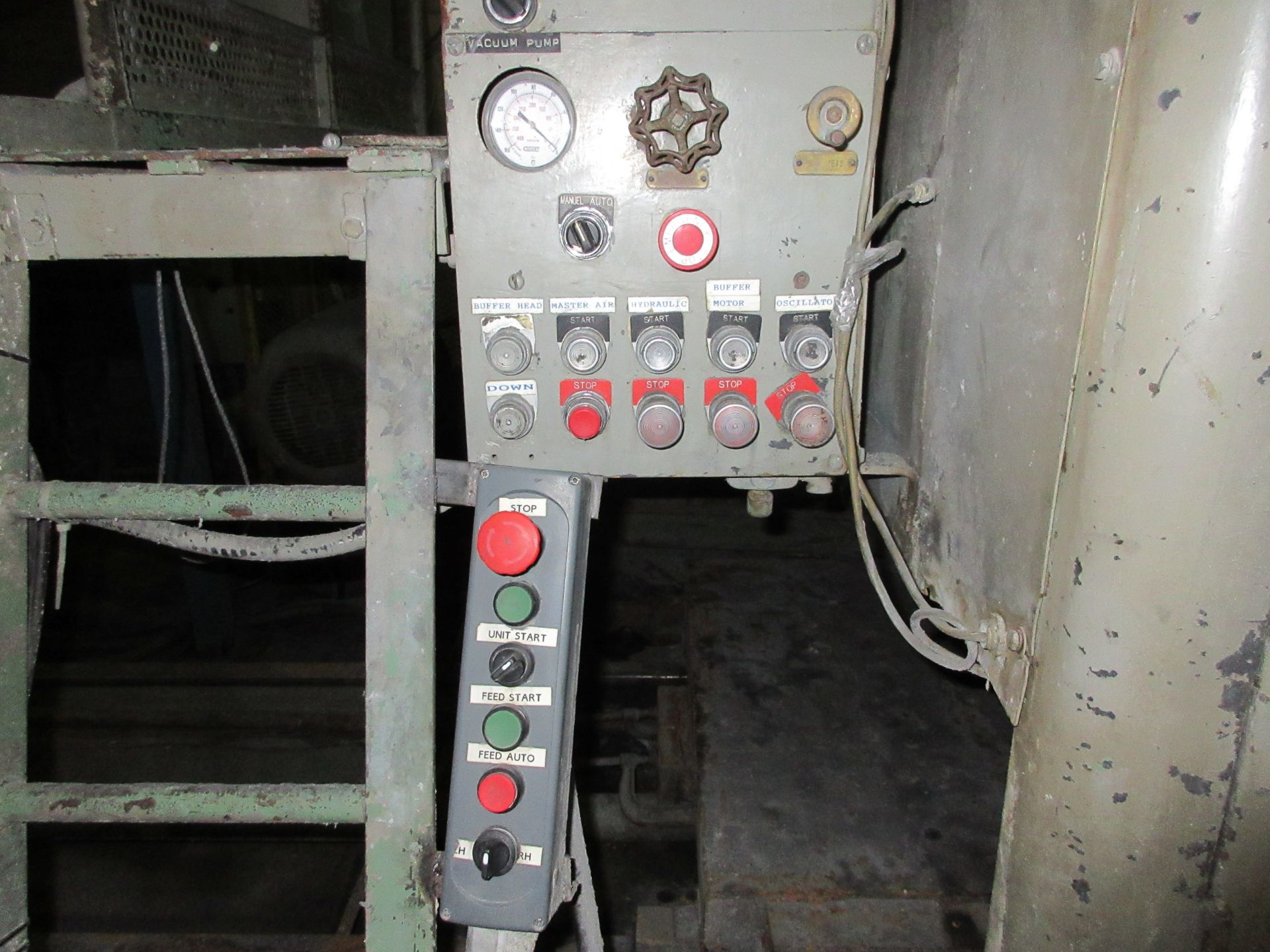 ''HILL ACME'''(GRINDER) BUFFING MACHINE 60'' WIDE(HARD BUFF) W/ DUST COLLECTOR AND BUFF PRESS - Image 3 of 18