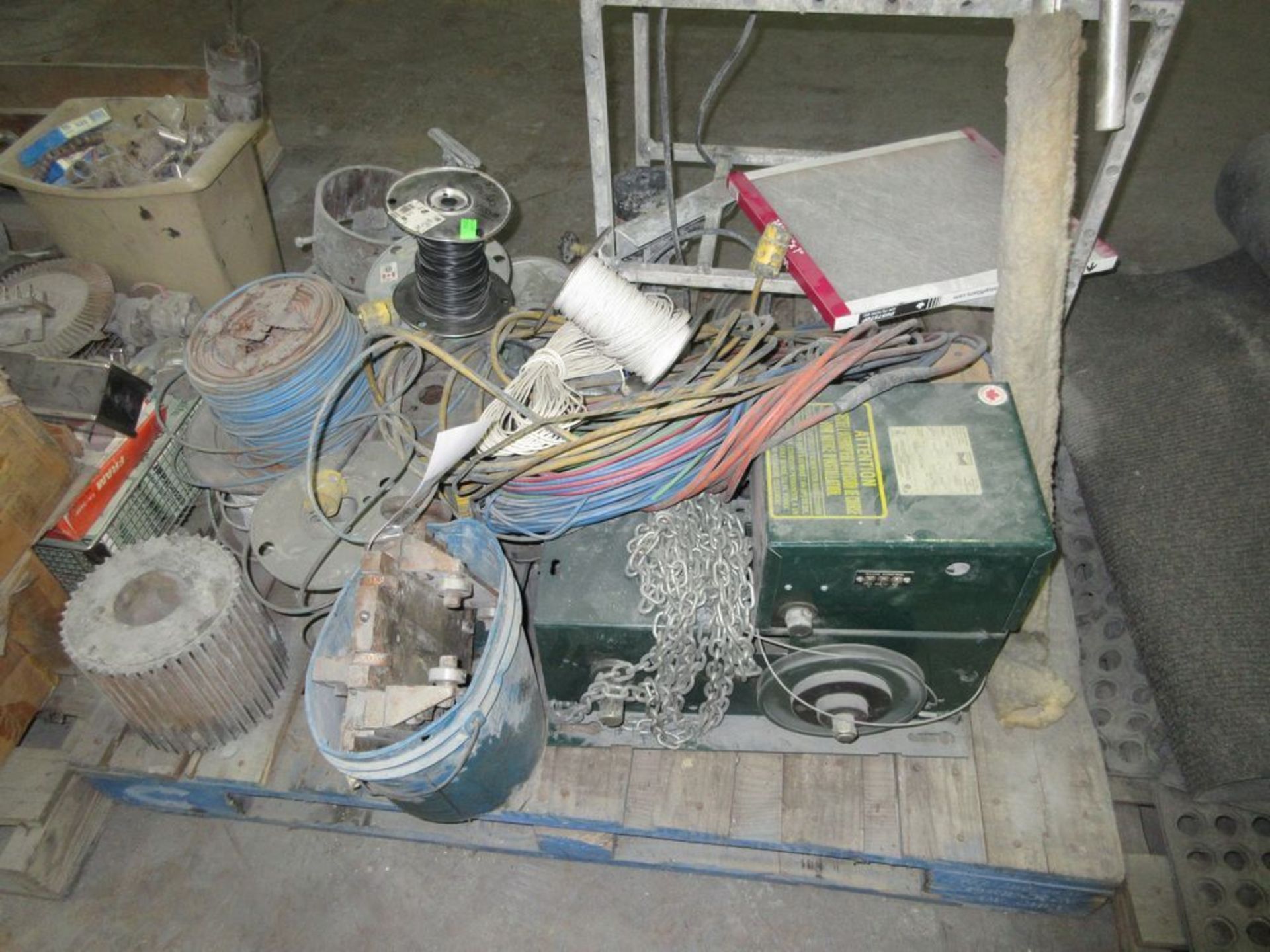 LOT INCLUDING 6 PALLETS OF ASSORTED PARTS, MOTORS, ETC. - Image 3 of 5